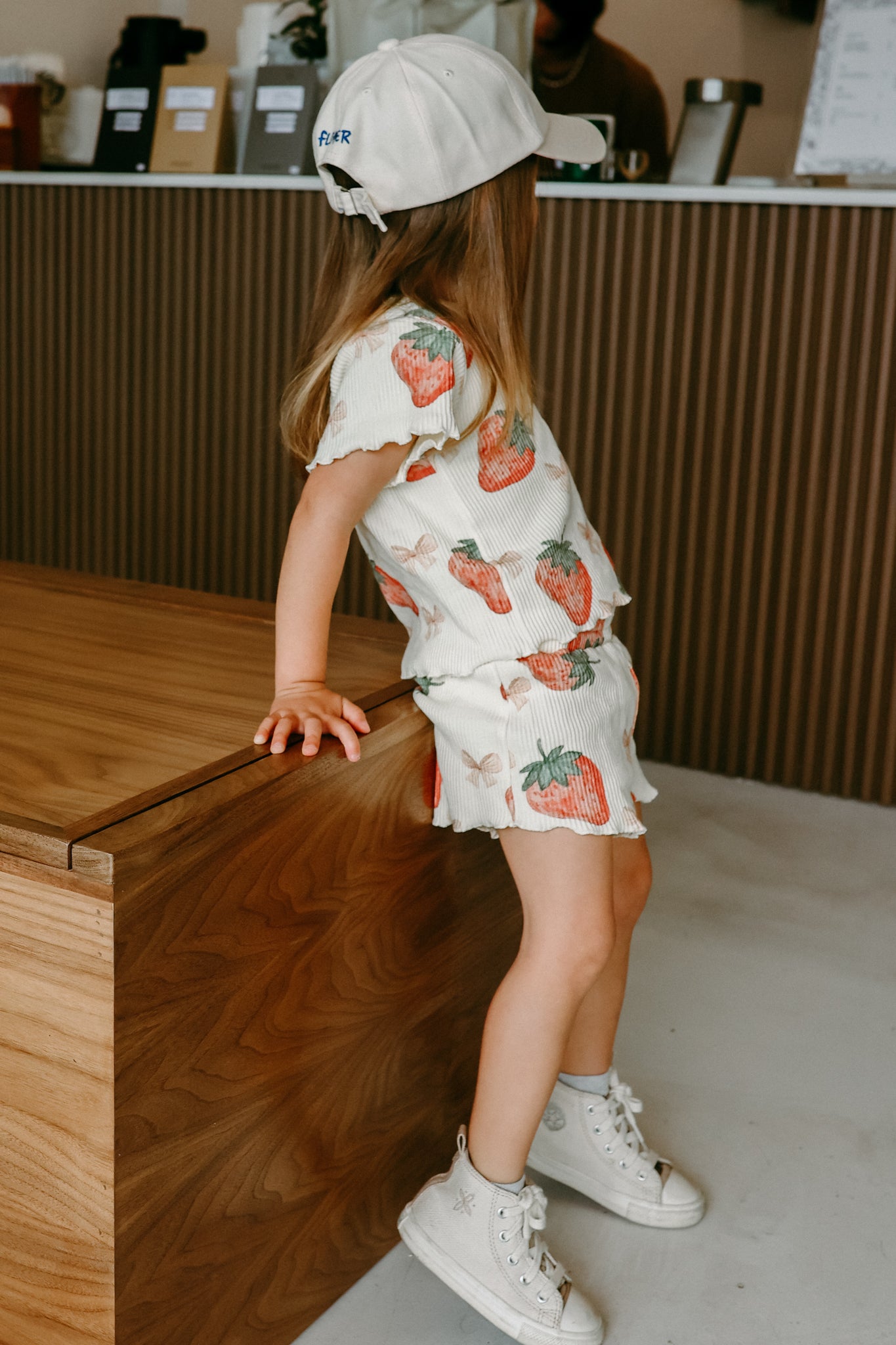 Coquette Strawberries Ribbed Summer Set *Runs Small* 100% Cotton