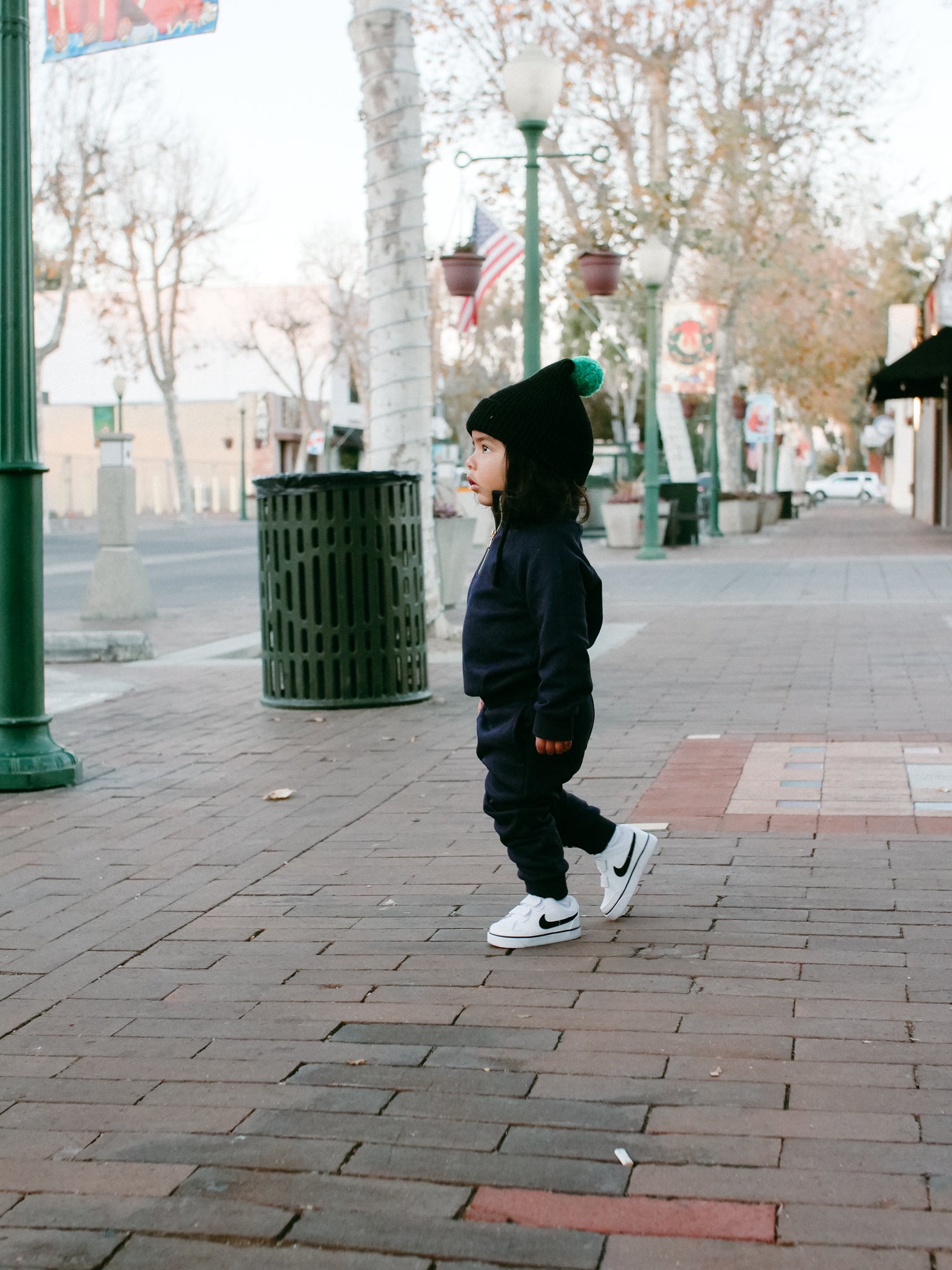 Basic Ribbed Fleece Lined Jogger Set