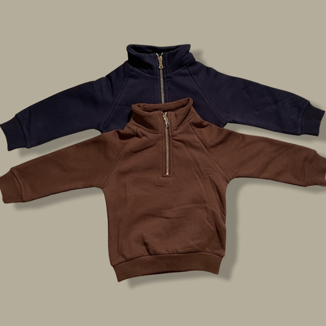 Basic Ribbed Fleece Lined Jogger Set