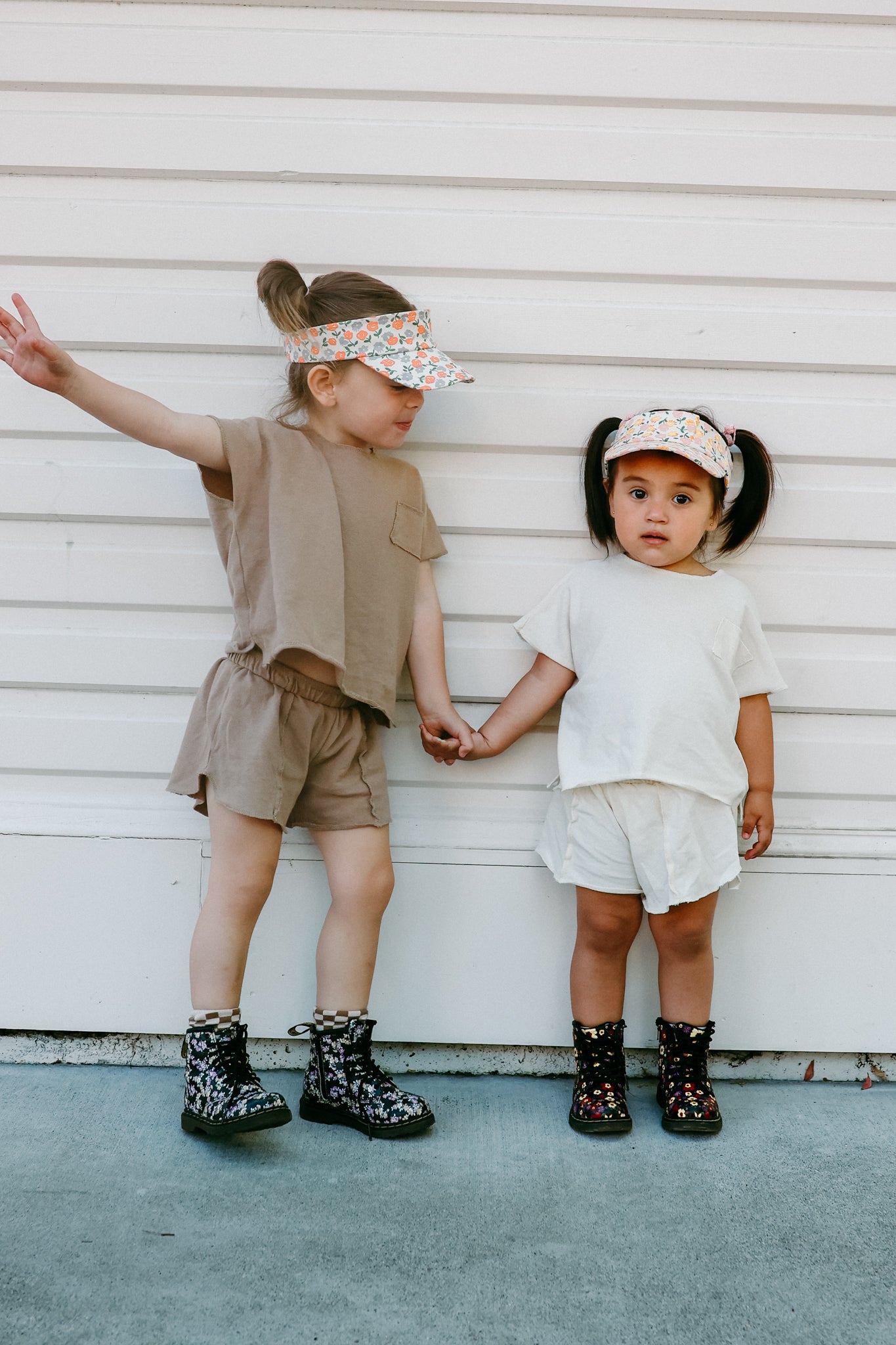 Neutral Boxy Top and Shorts Set