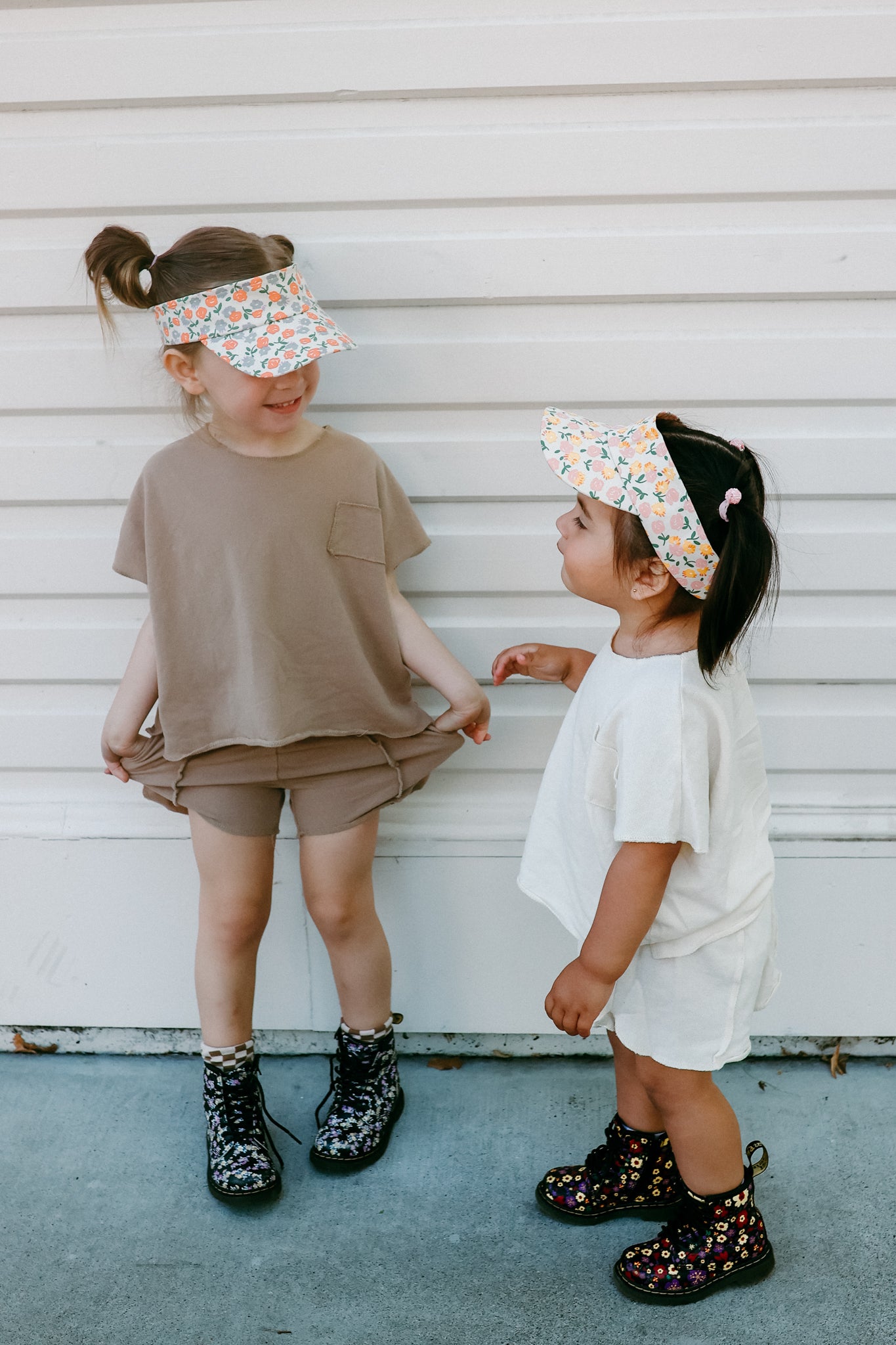 Neutral Boxy Top and Shorts Set