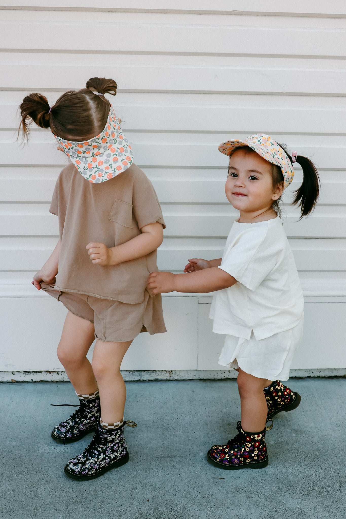 Neutral Boxy Top and Shorts Set