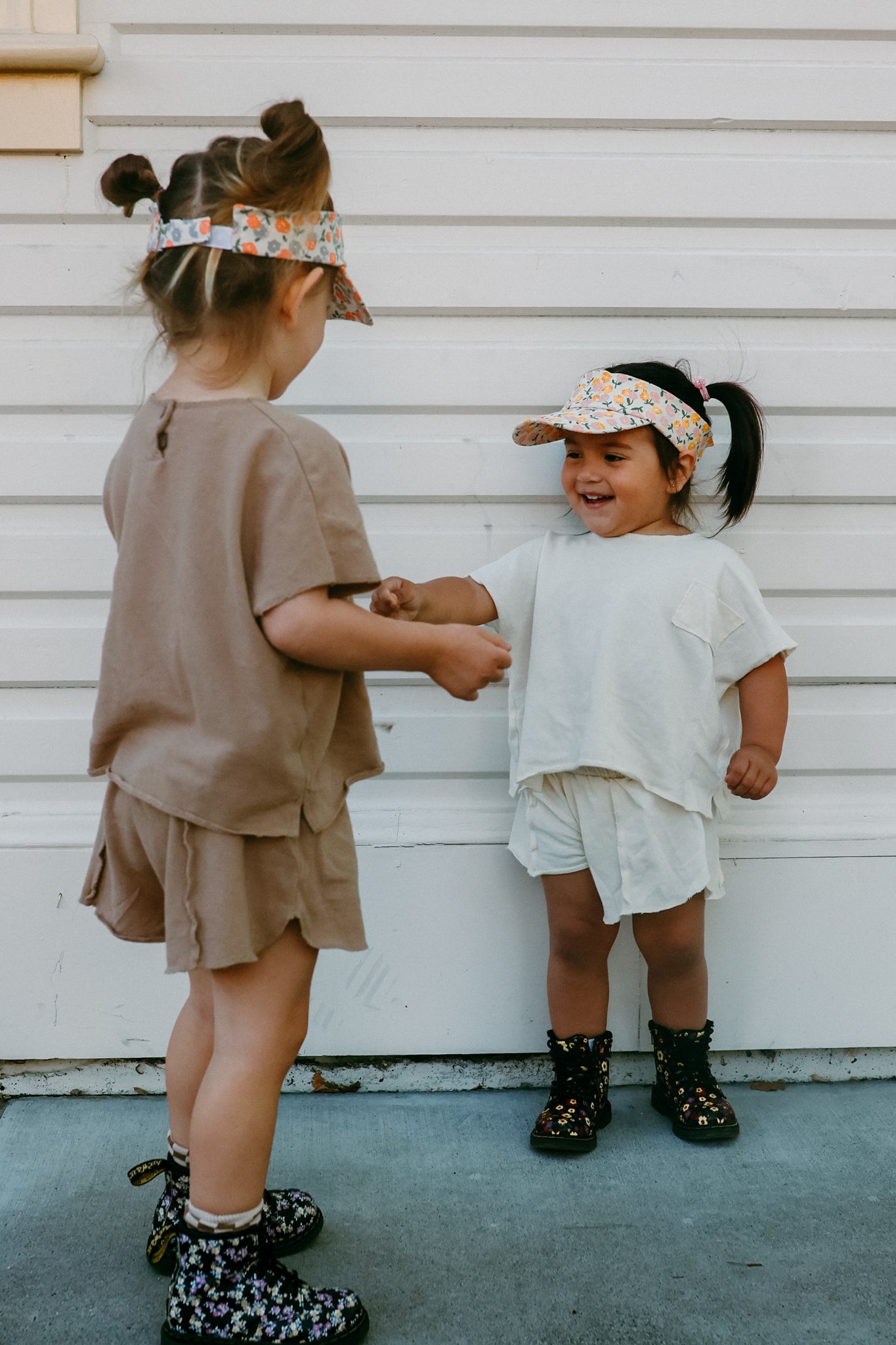 Neutral Boxy Top and Shorts Set