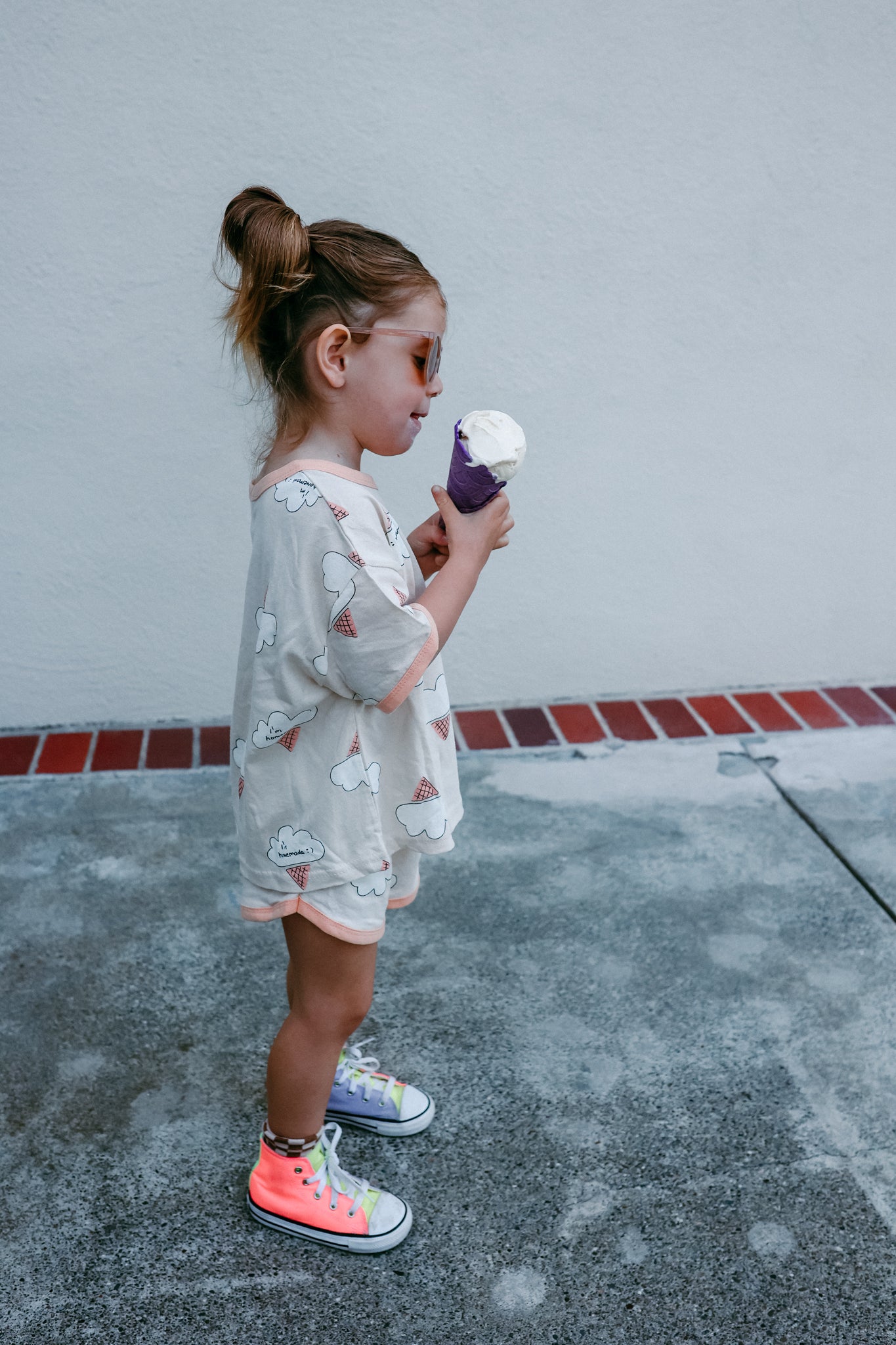 Ice Cream Clouds Tshirt and Shorts Set