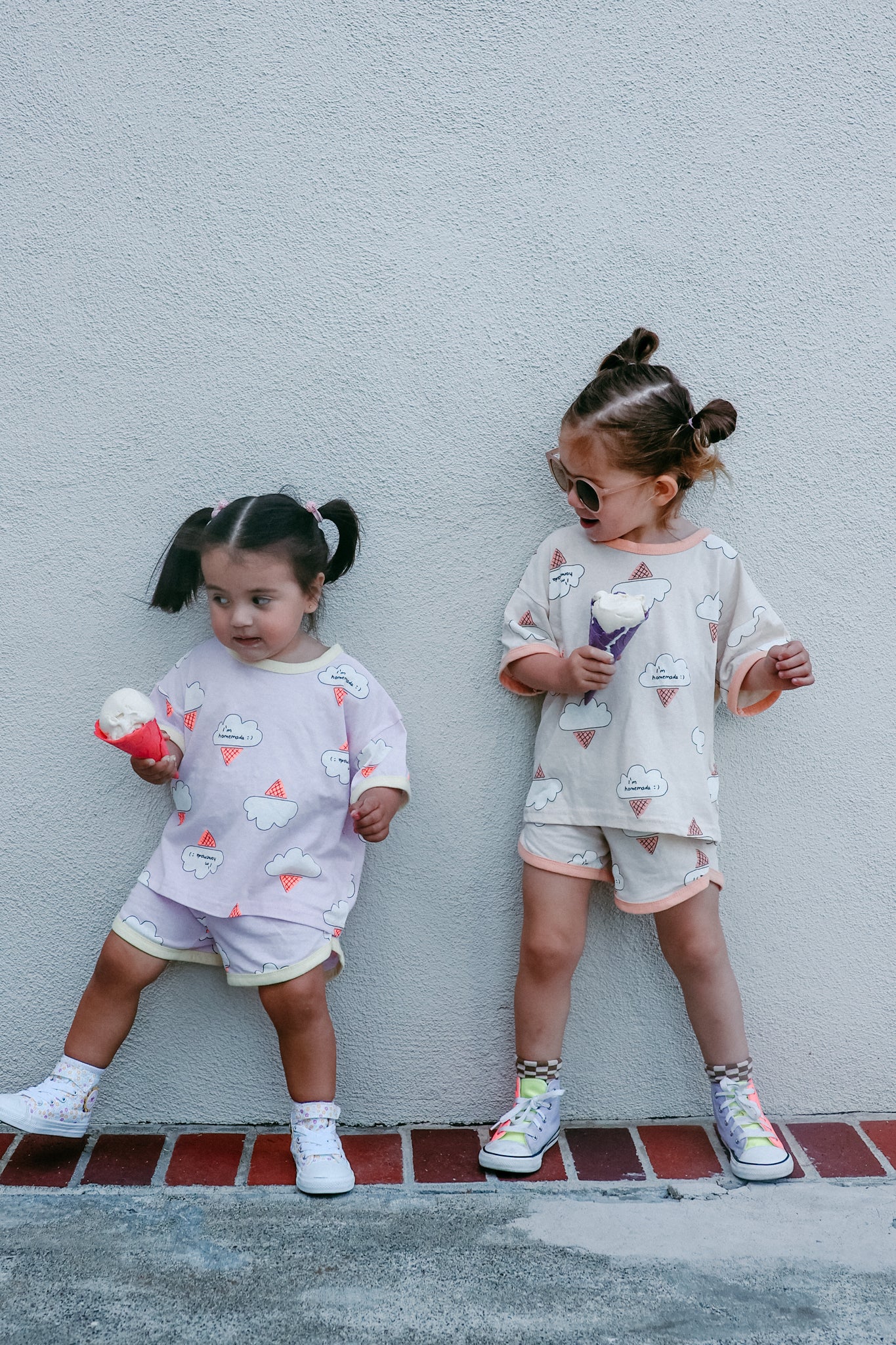 Ice Cream Clouds Tshirt and Shorts Set