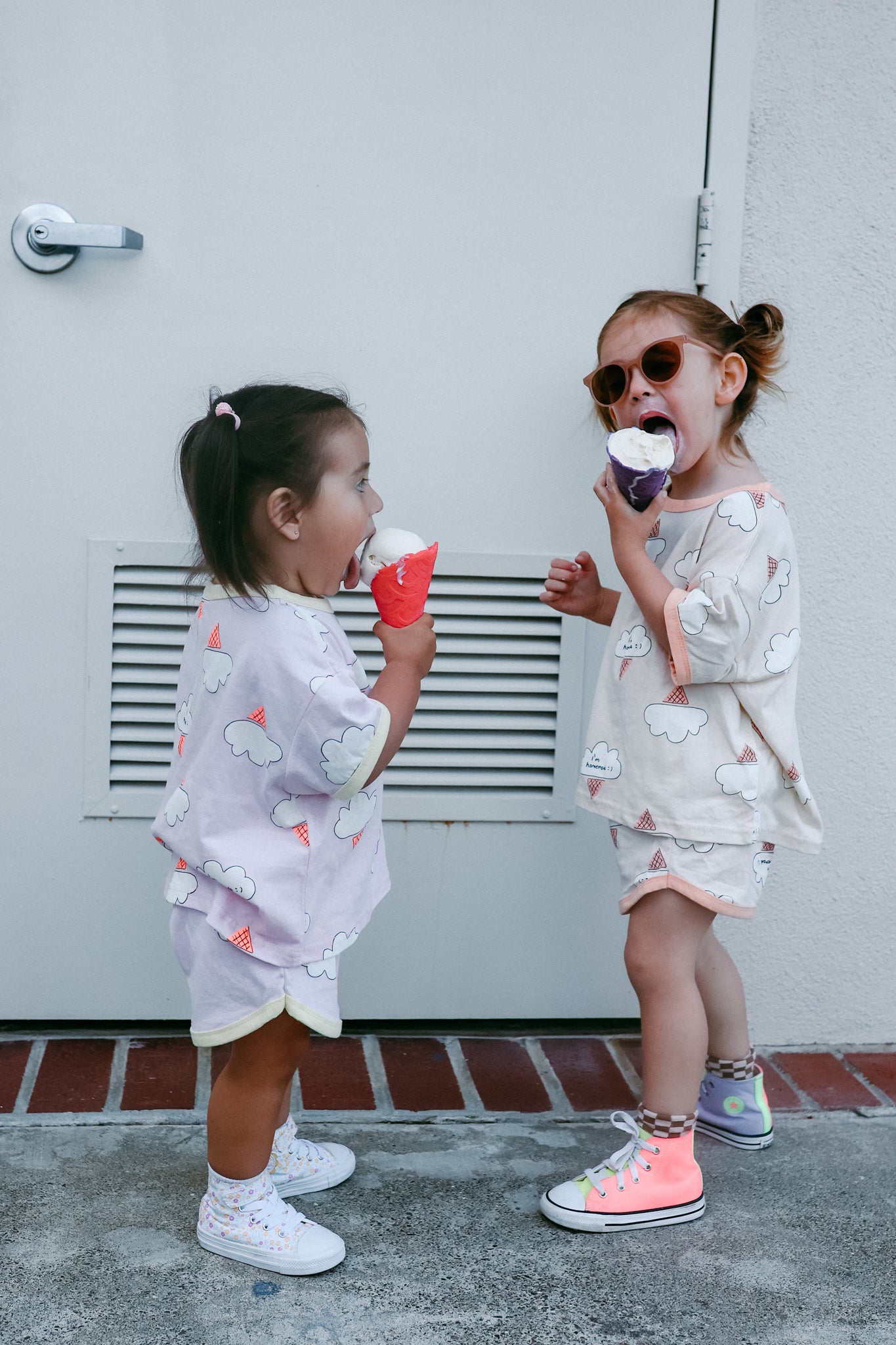 Ice Cream Clouds Tshirt and Shorts Set