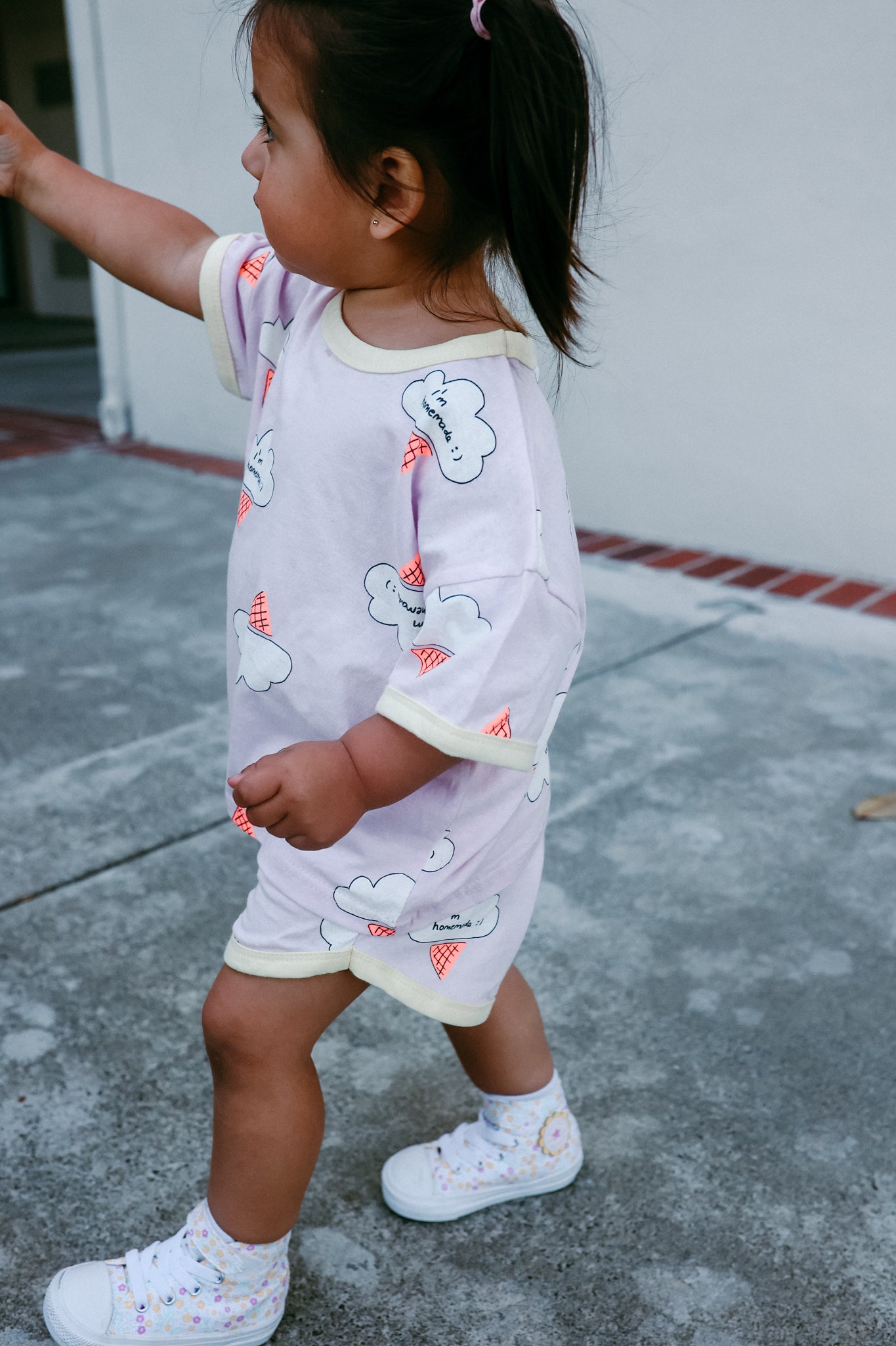 Ice Cream Clouds Tshirt and Shorts Set