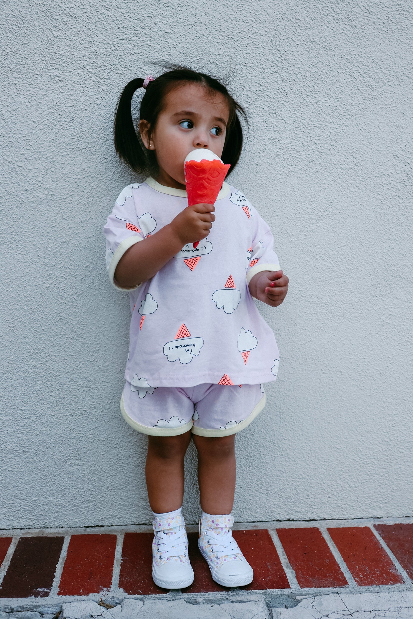 Ice Cream Clouds Tshirt and Shorts Set