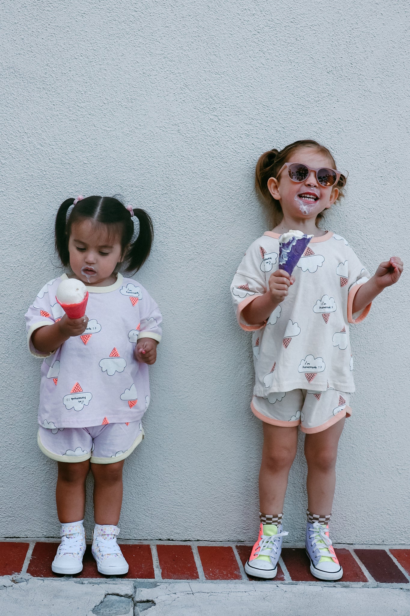 Ice Cream Clouds Tshirt and Shorts Set