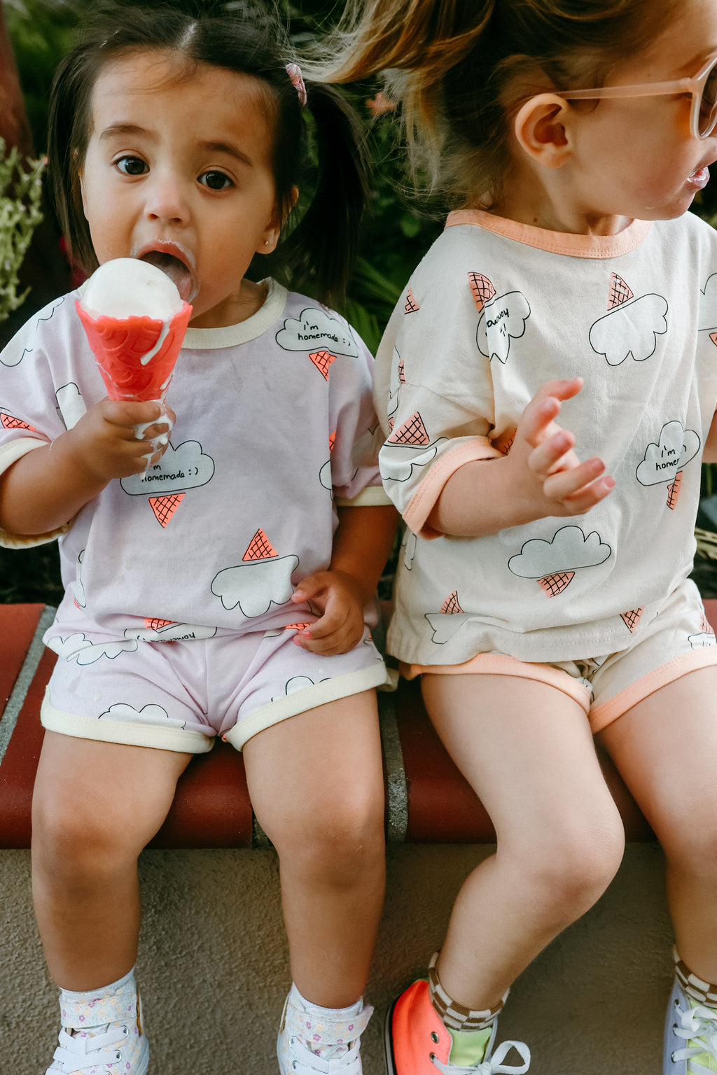 Ice Cream Clouds Tshirt and Shorts Set