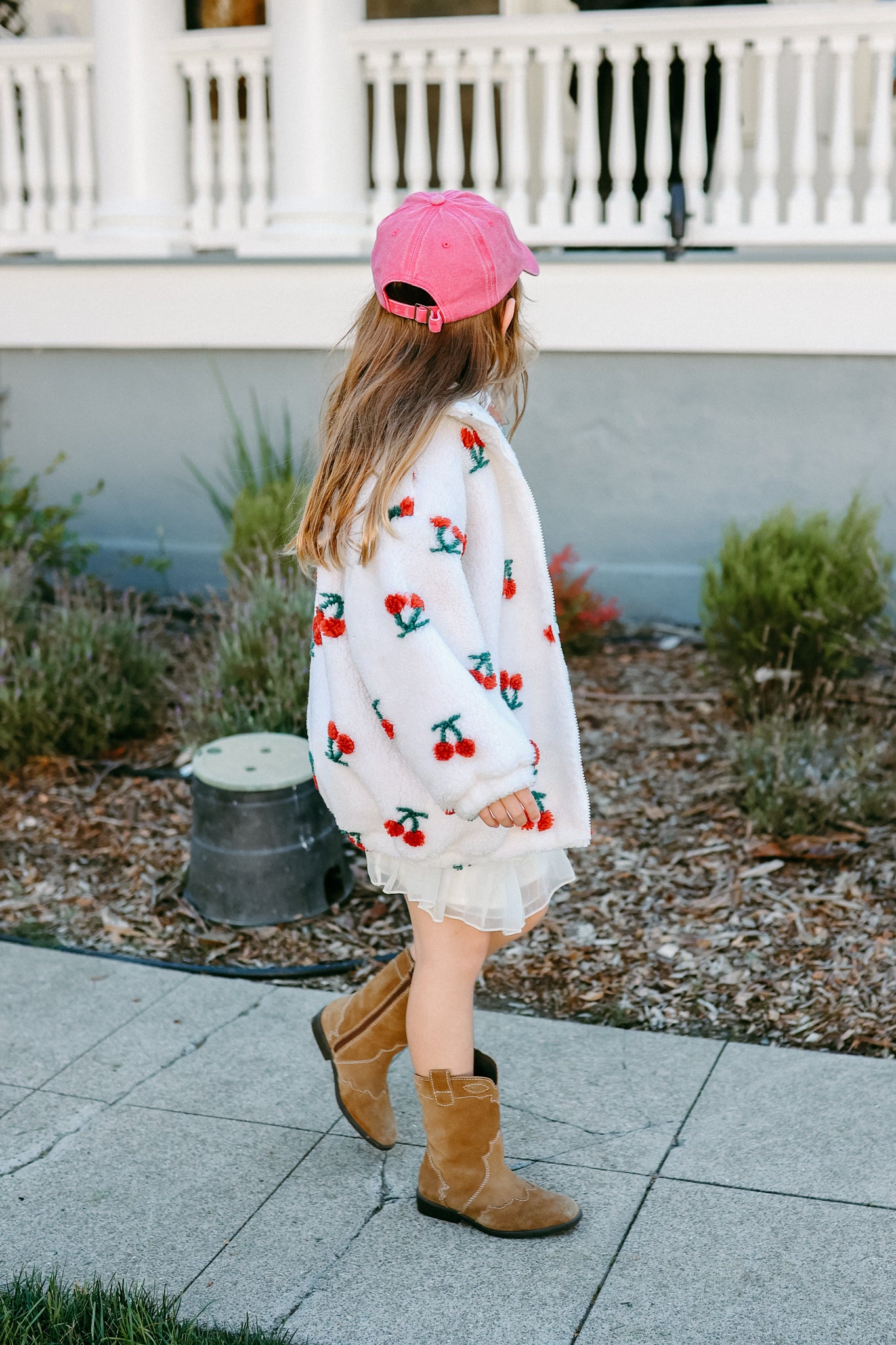 Cherries Sherpa Jacket