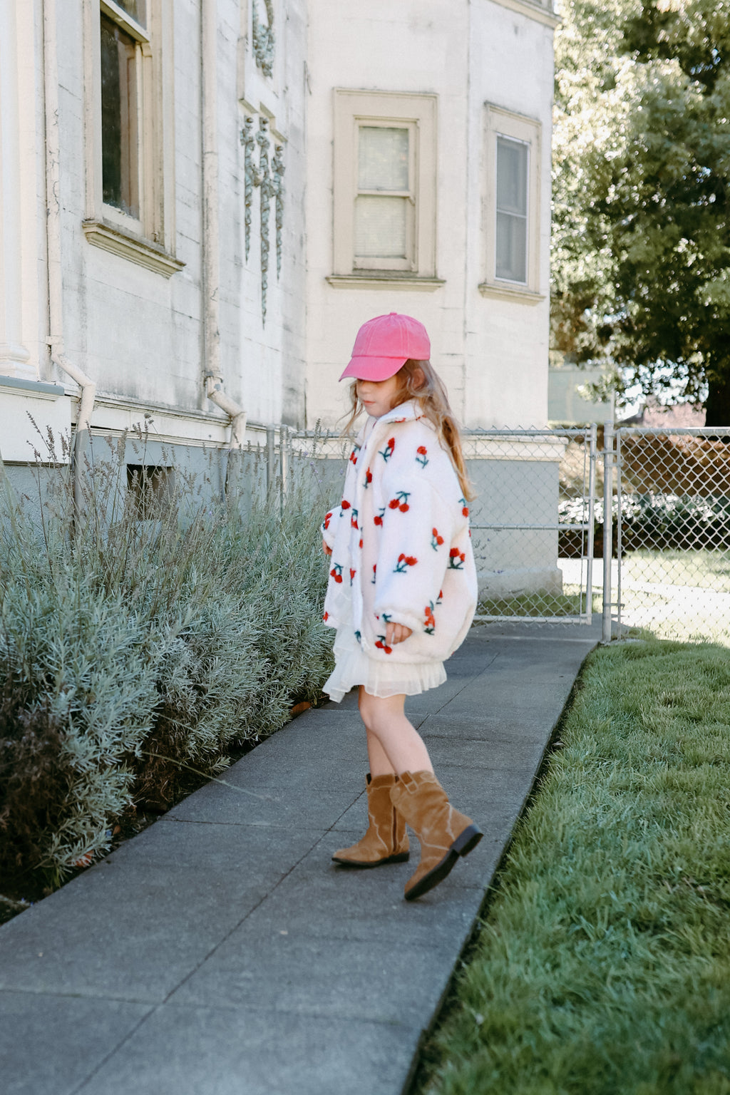 Cherries Sherpa Jacket