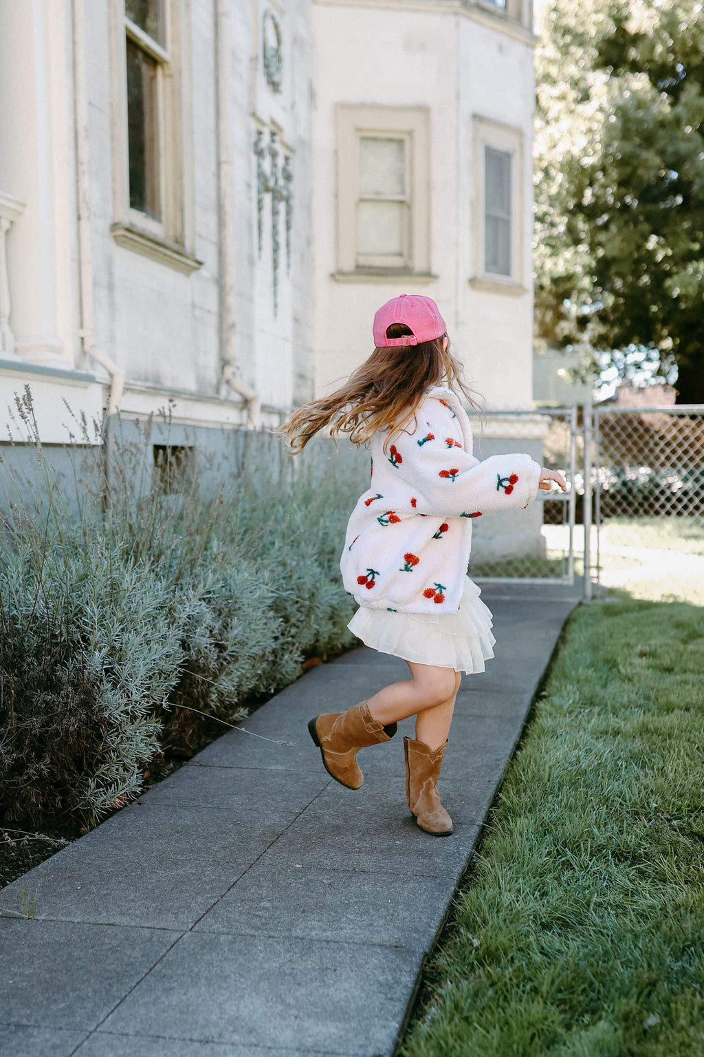 Cherries Sherpa Jacket