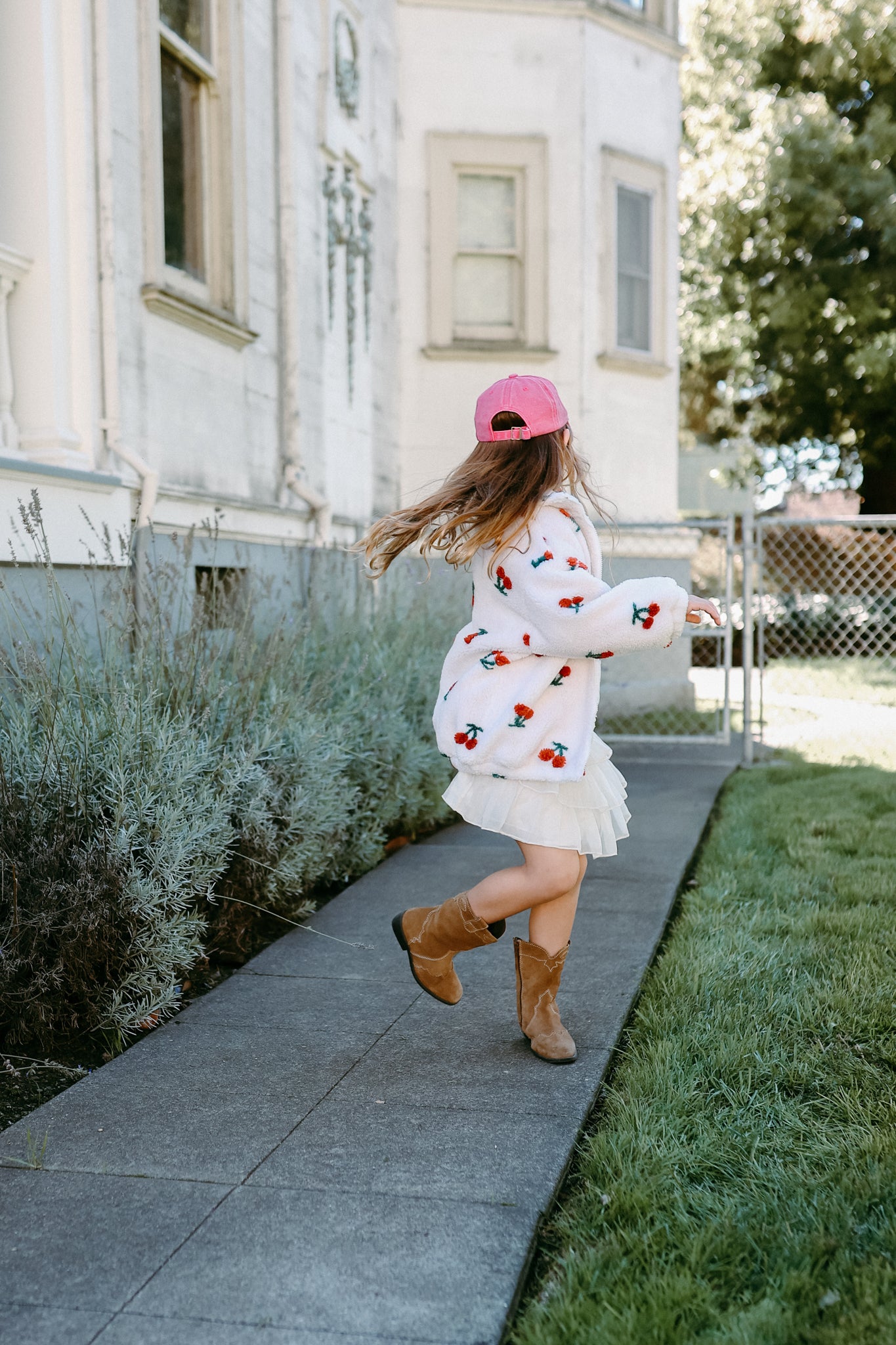 Cherries Sherpa Jacket