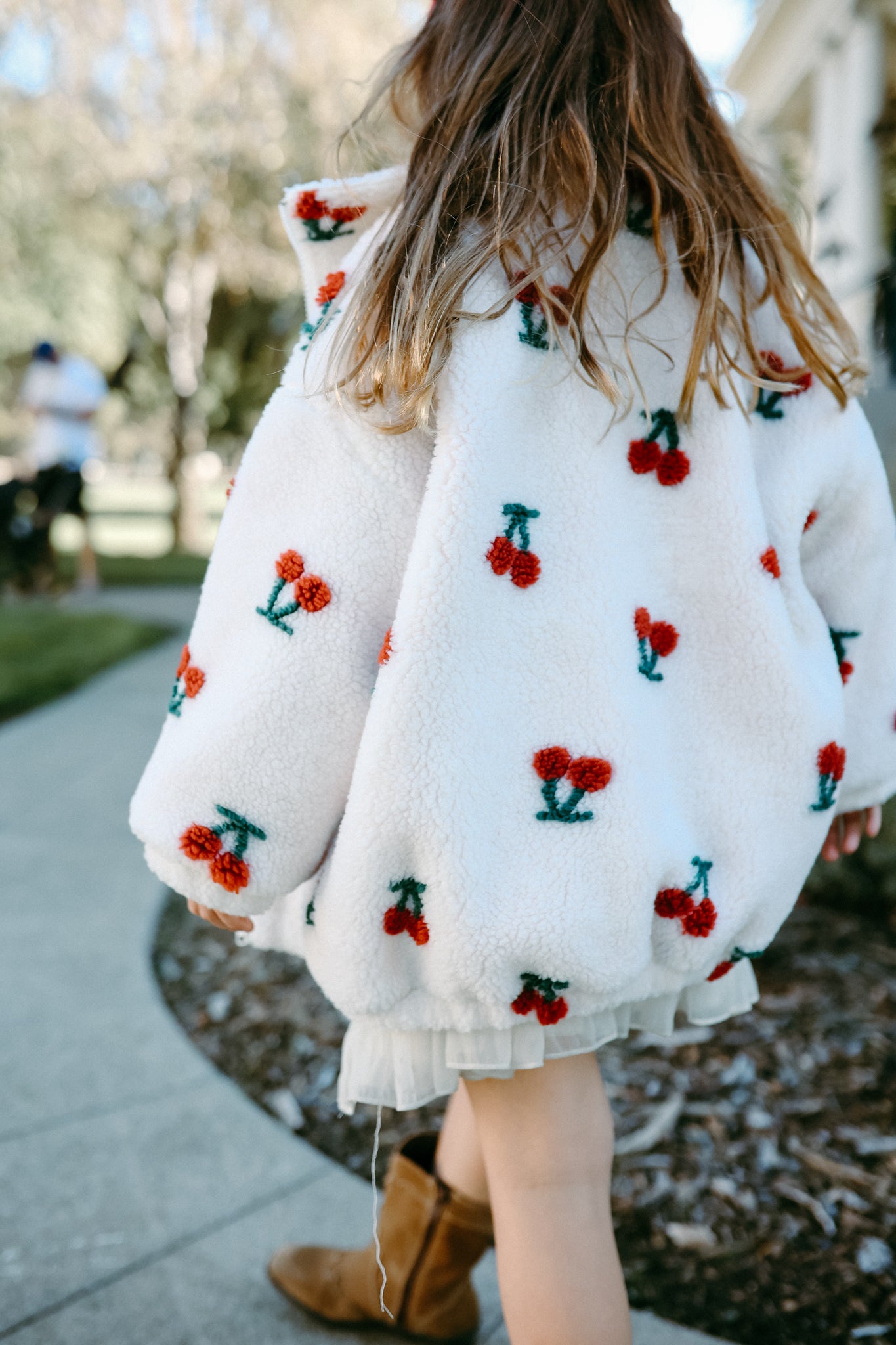 Cherries Sherpa Jacket