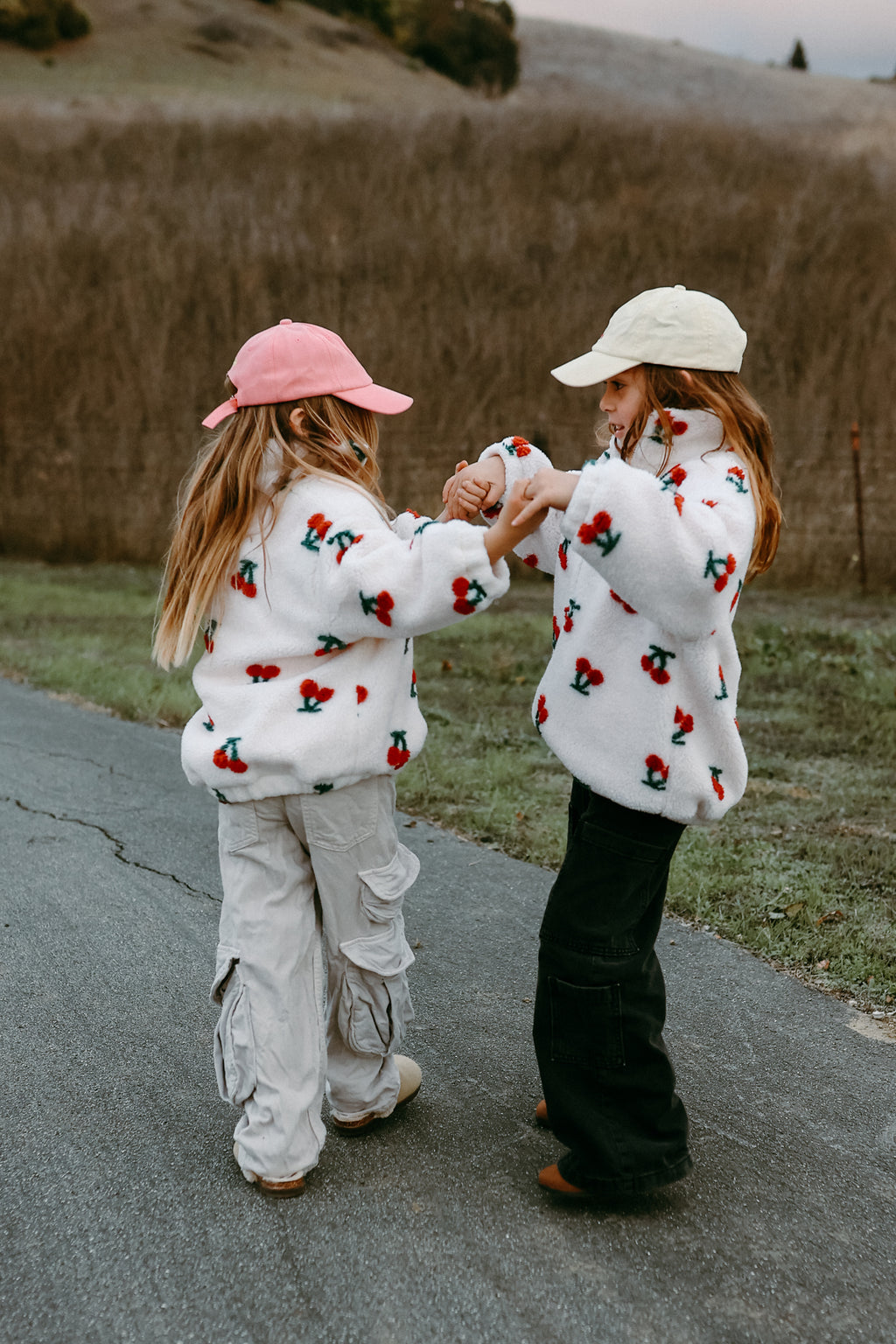 Cherries Sherpa Jacket