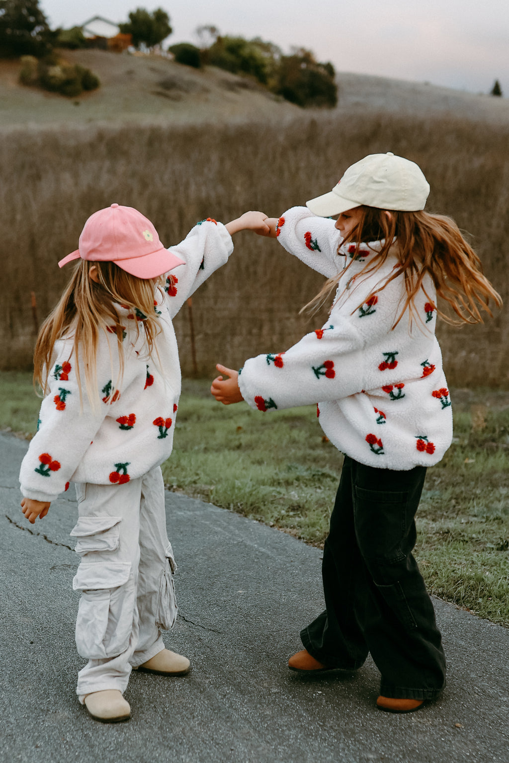 Cherries Sherpa Jacket