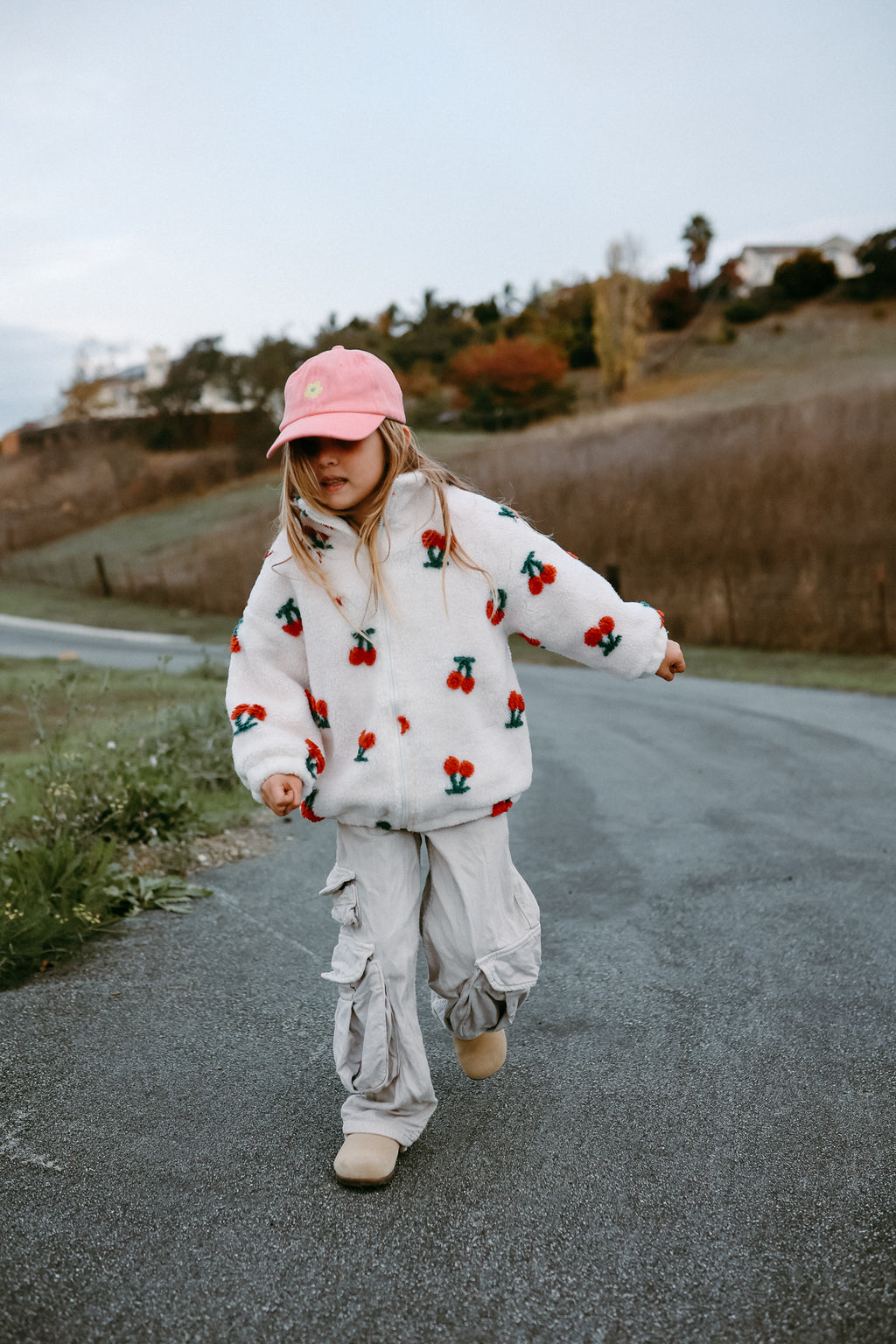 Cherries Sherpa Jacket