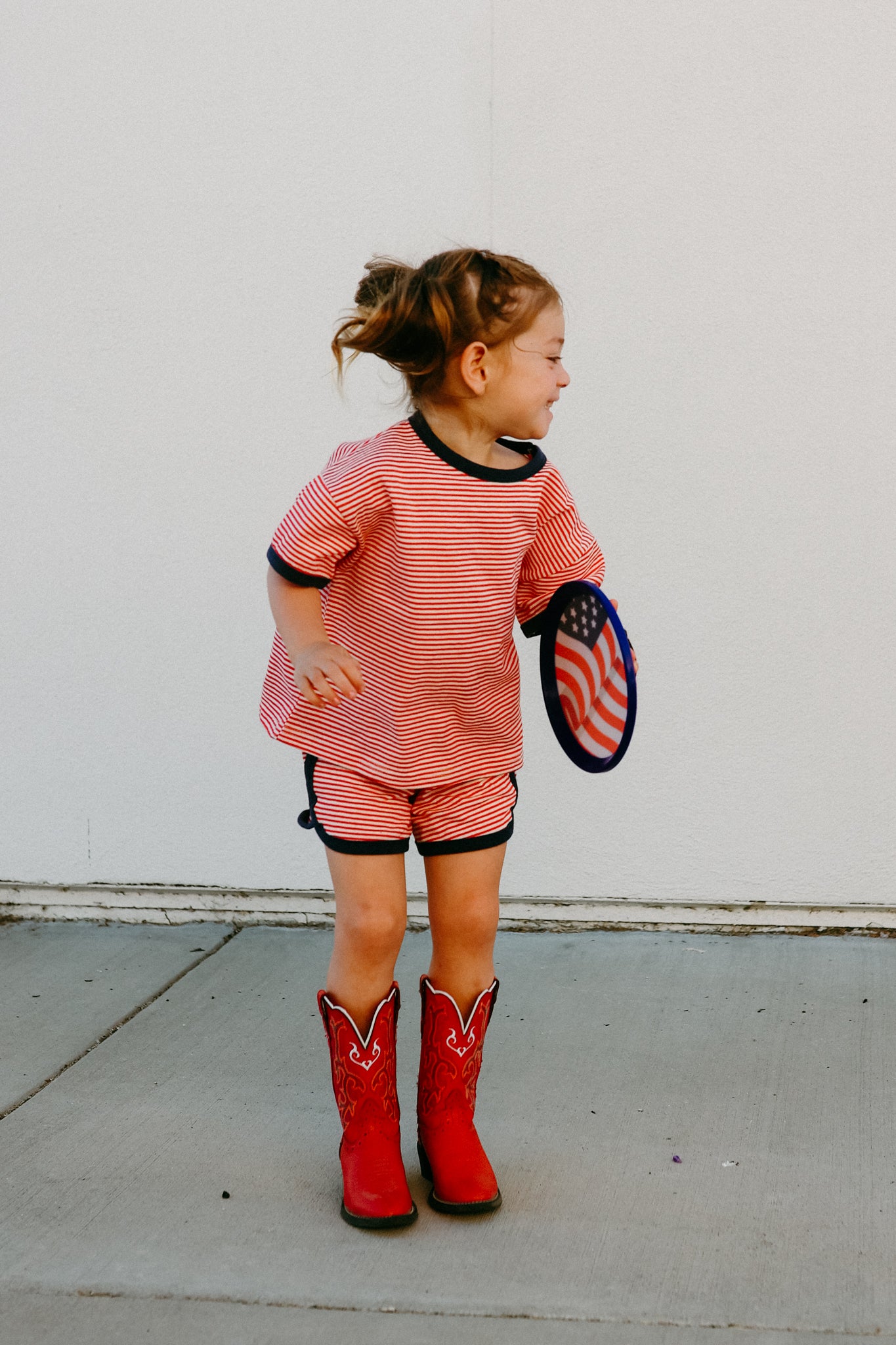 Red White Blue Stripes Track Set