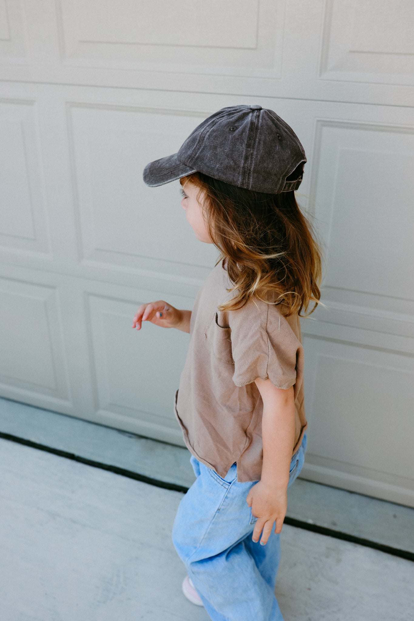 Shaka Hang Loose Skeleton Vintage Wash Kids Hat