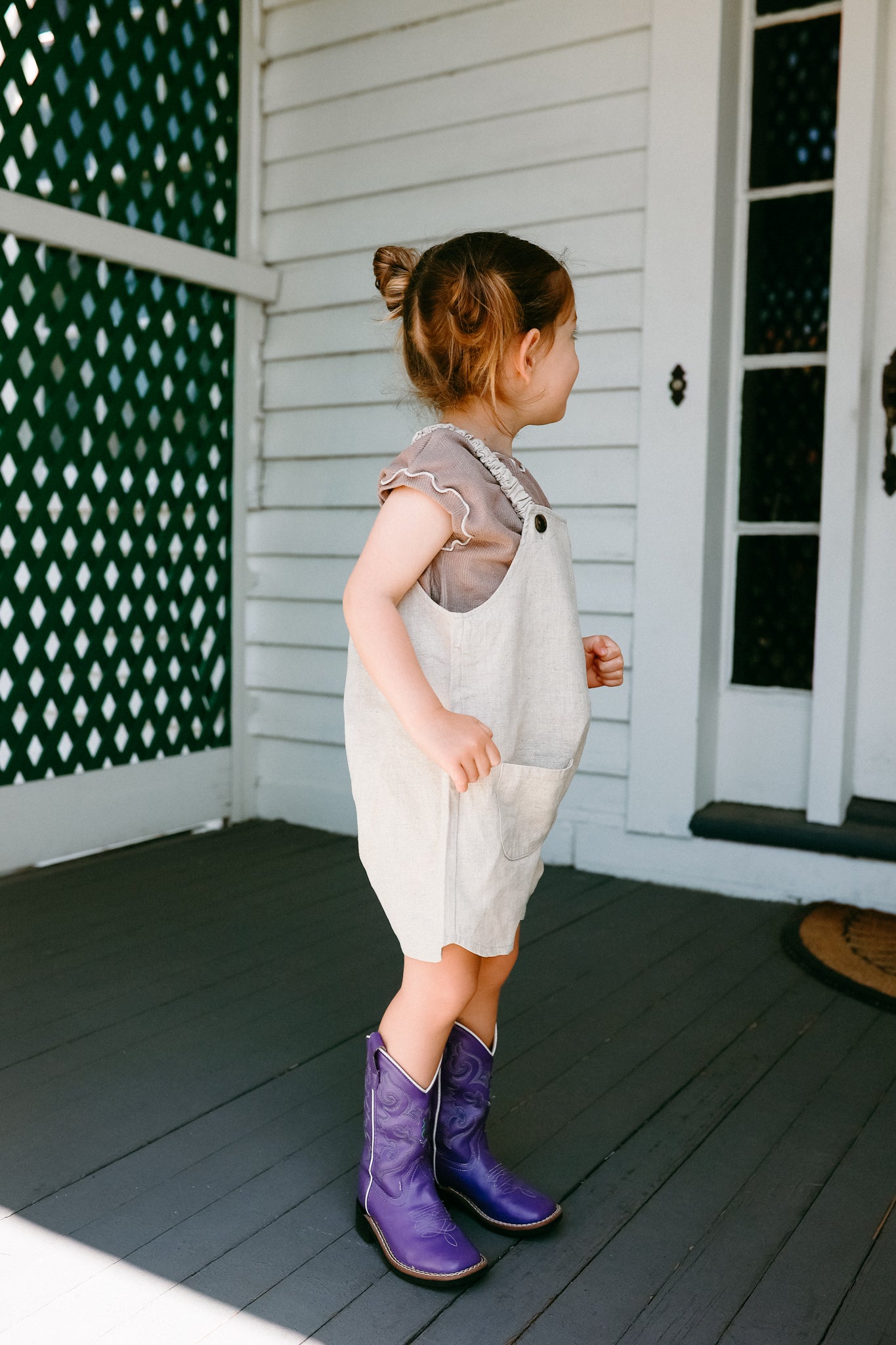 Linen Shorts Overalls