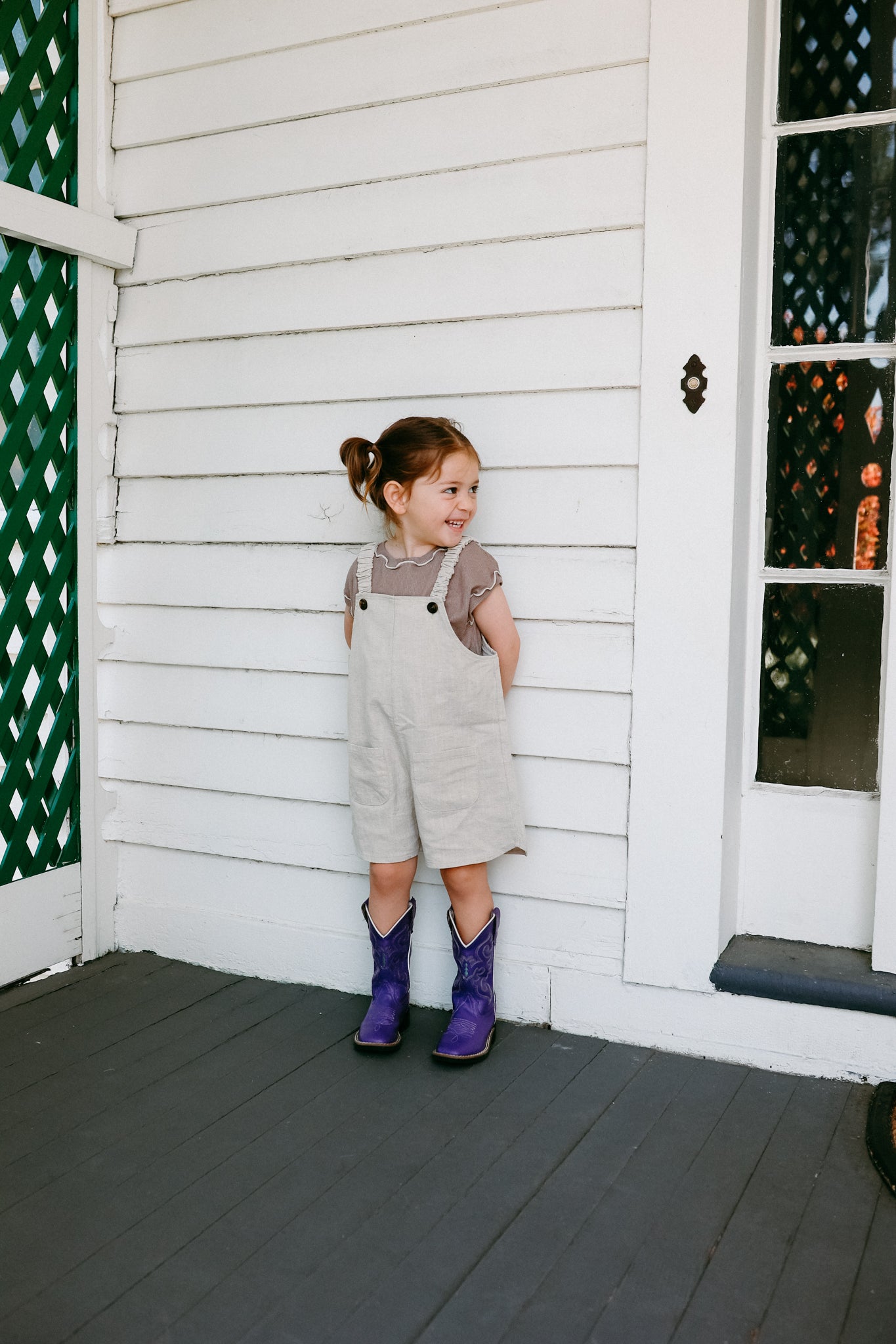 Linen Shorts Overalls