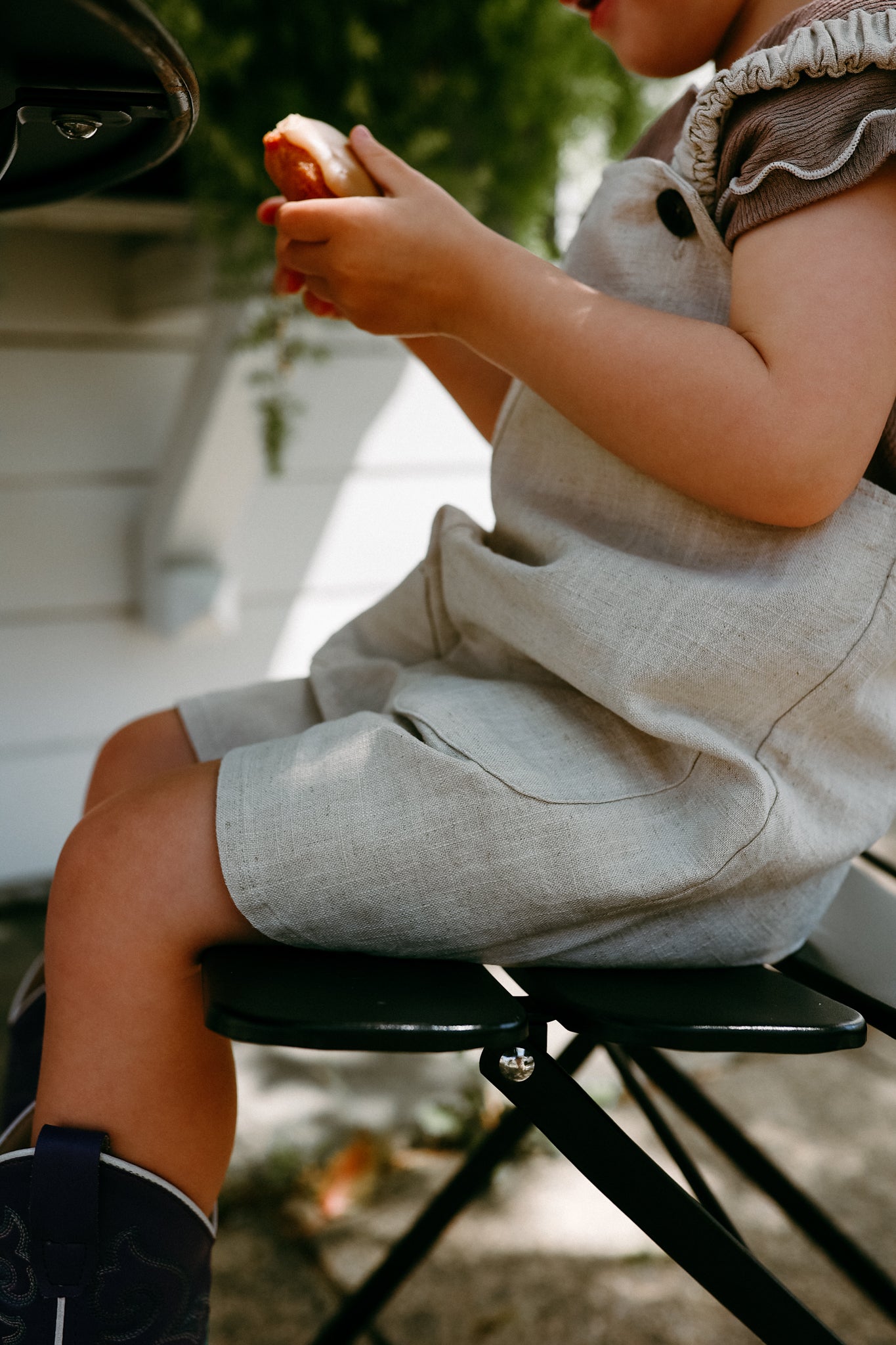 Linen Shorts Overalls