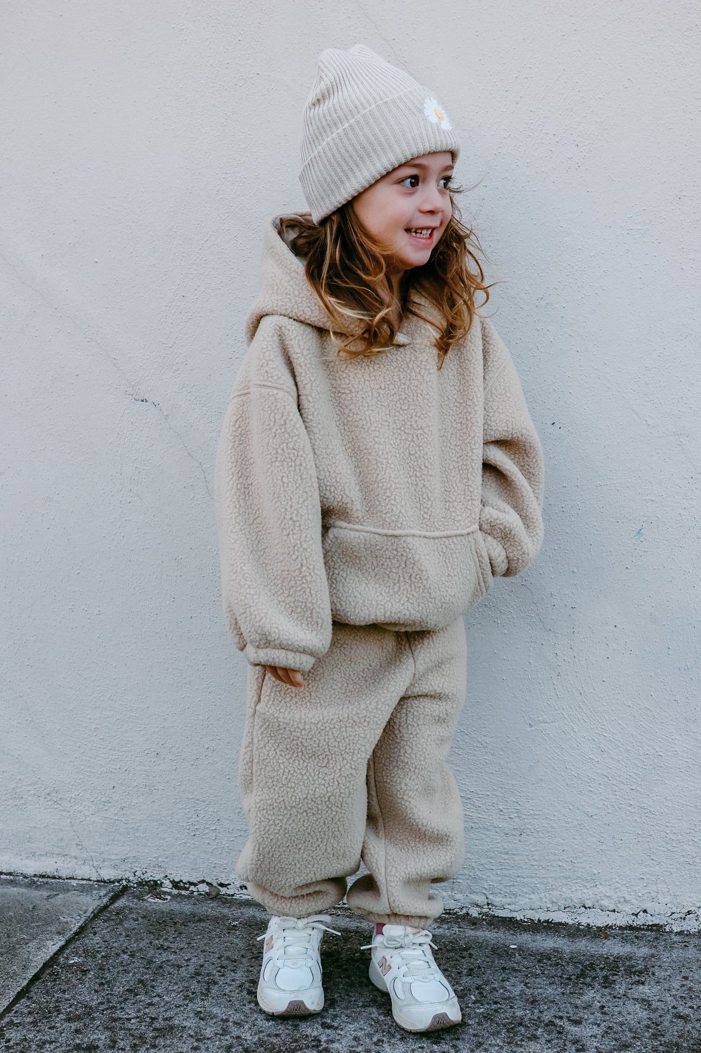 Neutral Fleece Teddy Set (Hoodie and Joggers) *sizing runs small