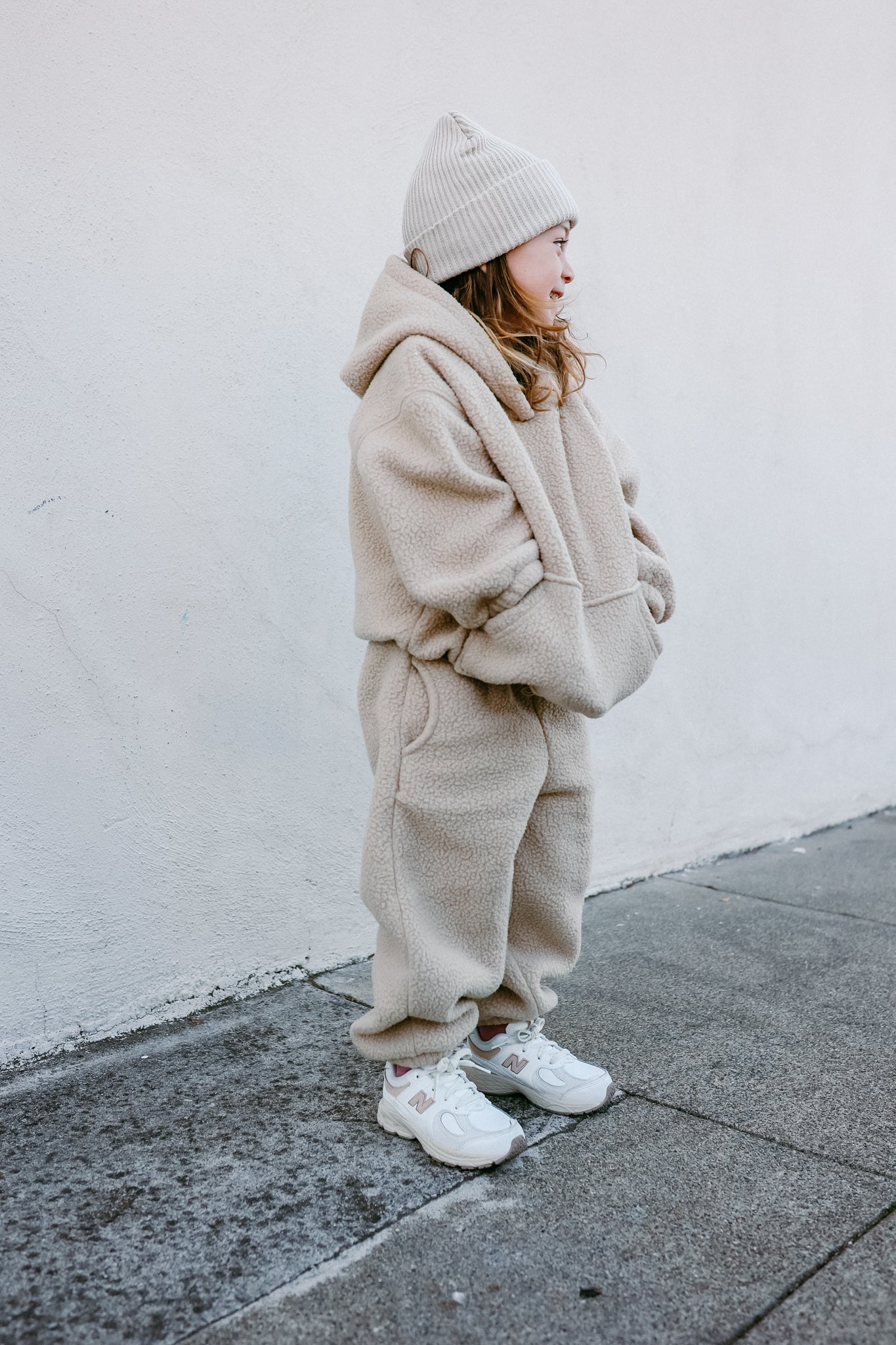 Neutral Fleece Teddy Set (Hoodie and Joggers) *sizing runs small