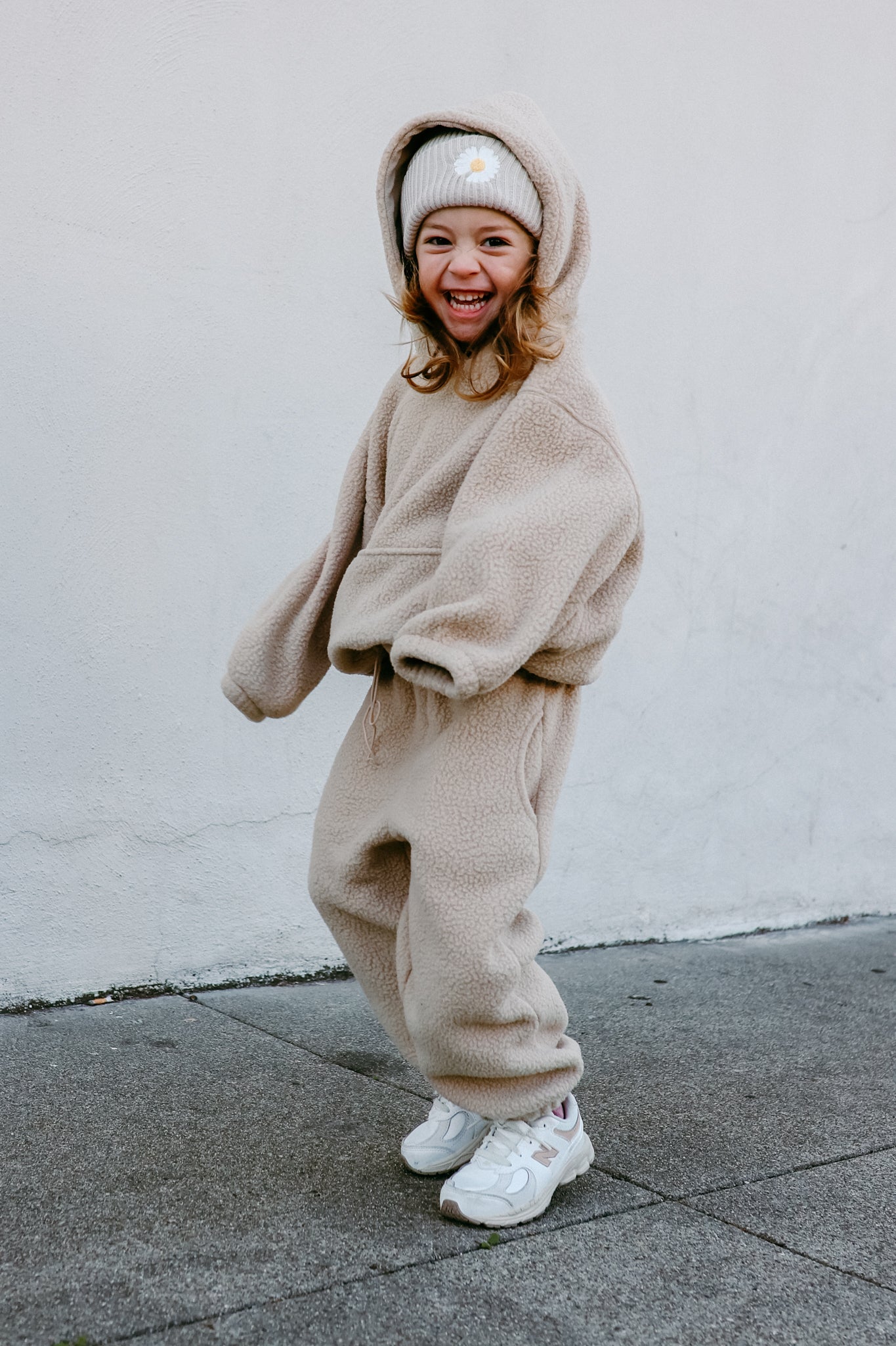 Neutral Fleece Teddy Set (Hoodie and Joggers) *sizing runs small