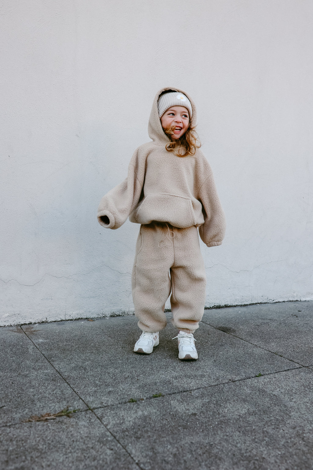Neutral Fleece Teddy Set (Hoodie and Joggers) *sizing runs small