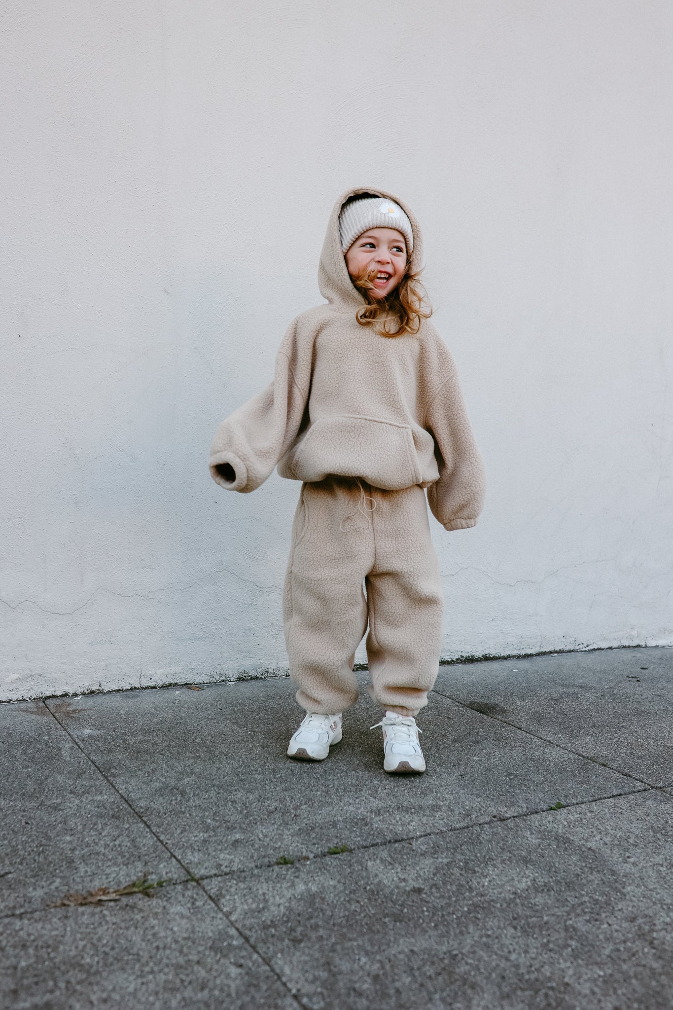 Neutral Fleece Teddy Set (Hoodie and Joggers) *sizing runs small