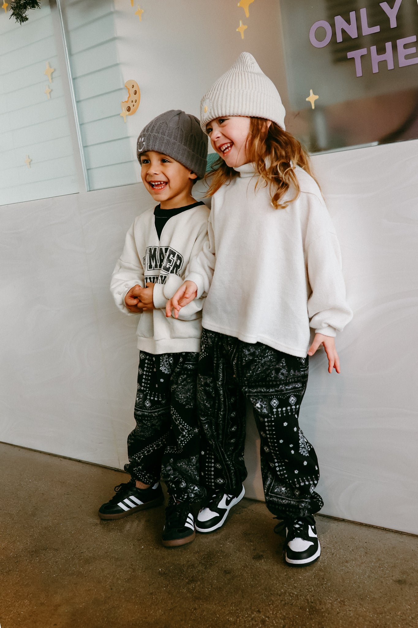 Paisley Fleece Jogger Pants