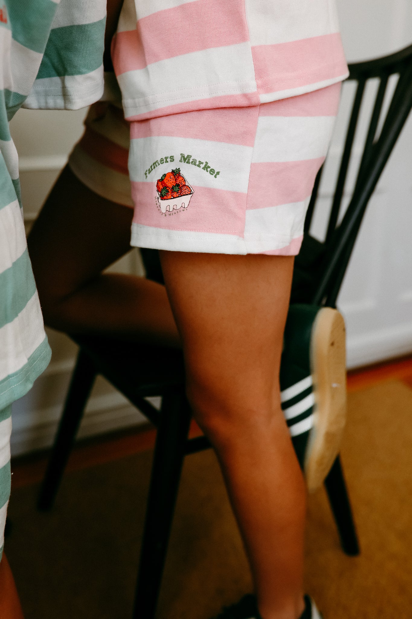 Farmers Market Striped PINK Set *100% Cotton*