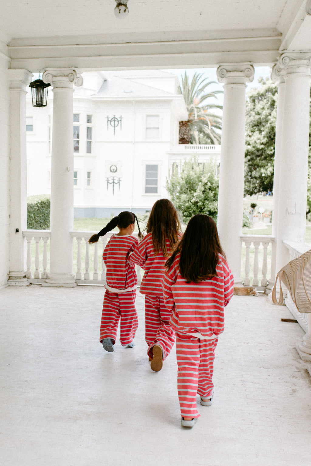 Everyday PINK oversized stripe 100% cotton set