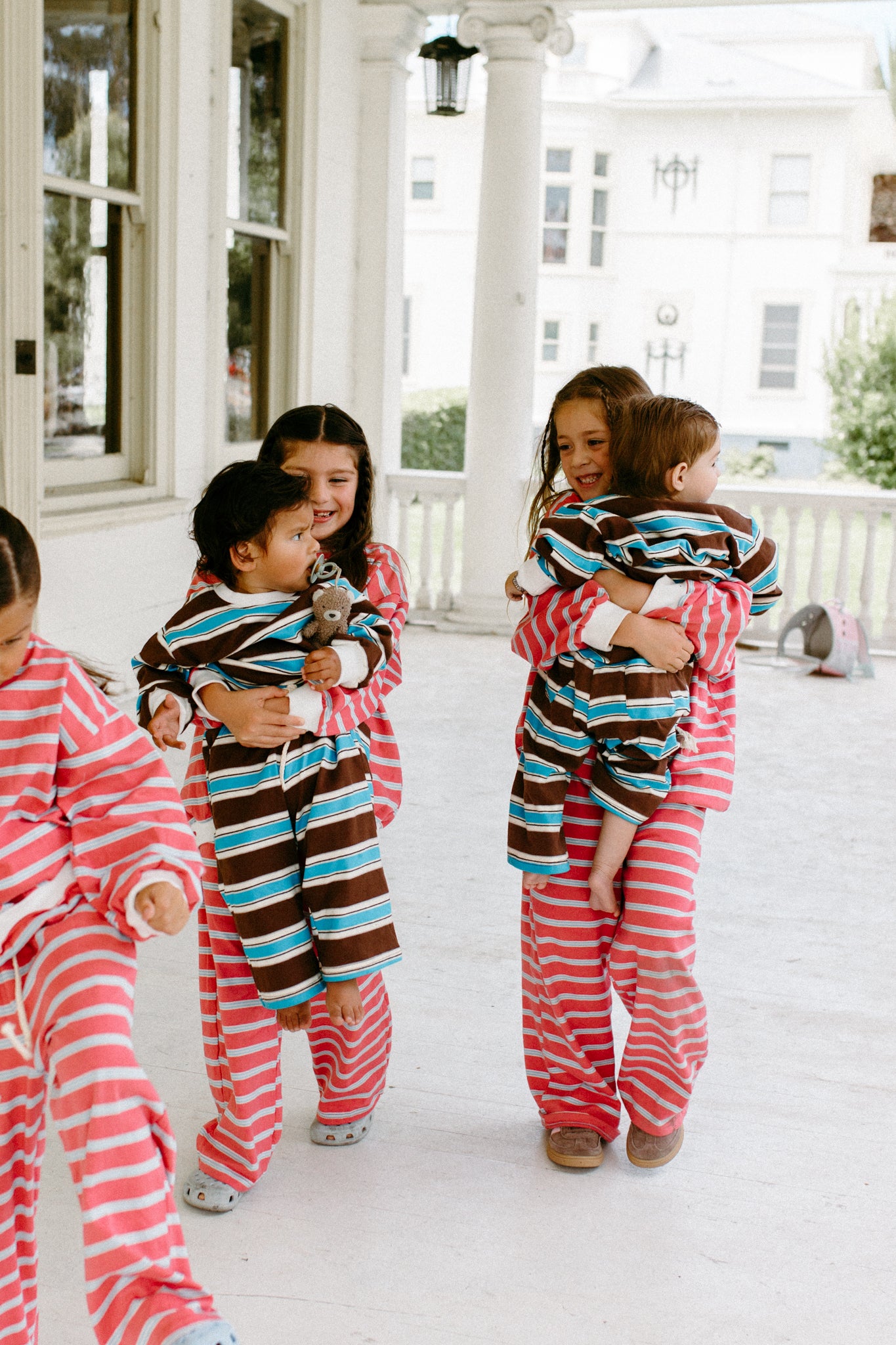 Everyday PINK oversized stripe 100% cotton set
