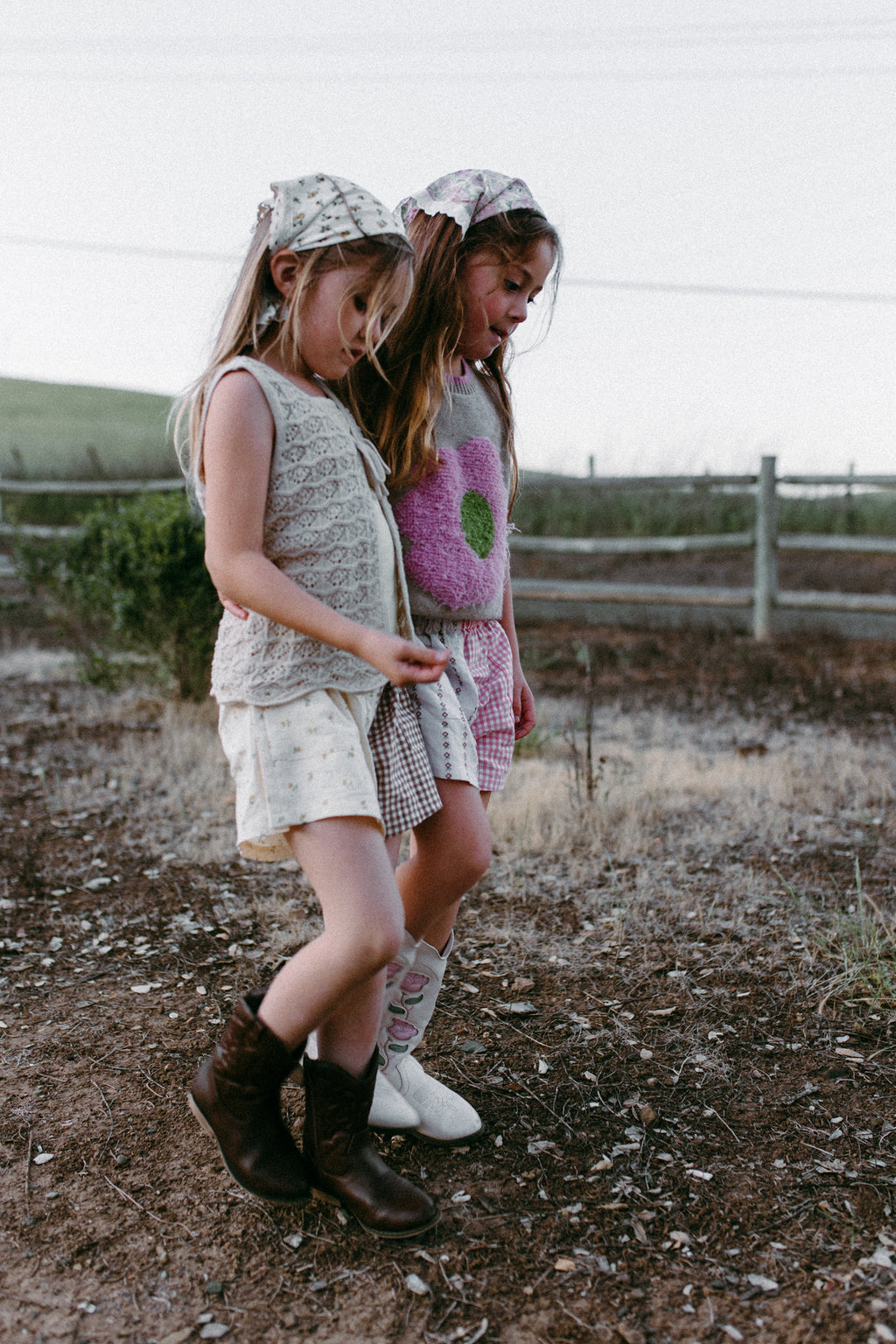 Gingham half n half cottage core shorts *100% Cotton