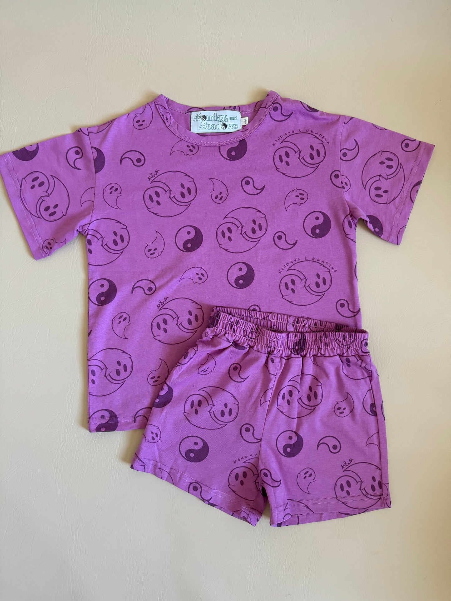 Halloween Summer Yin Yang Ghosts Cotton Set