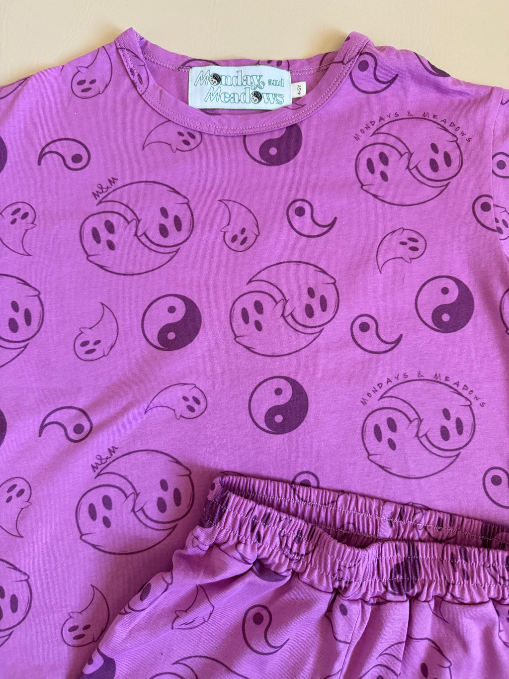 Halloween Summer Yin Yang Ghosts Cotton Set