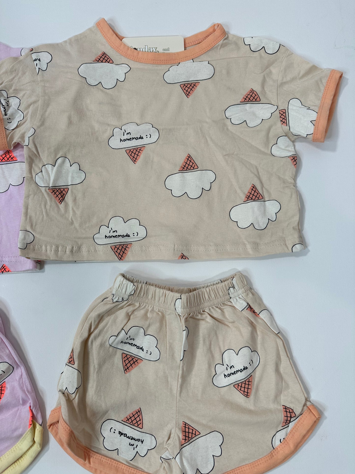 Ice Cream Clouds Tshirt and Shorts Set