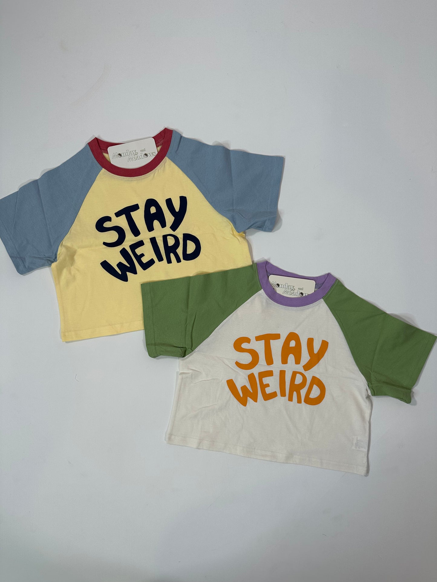 Stay Weird Colorblock Tshirt