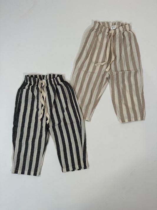 Striped Soft Linen Pants