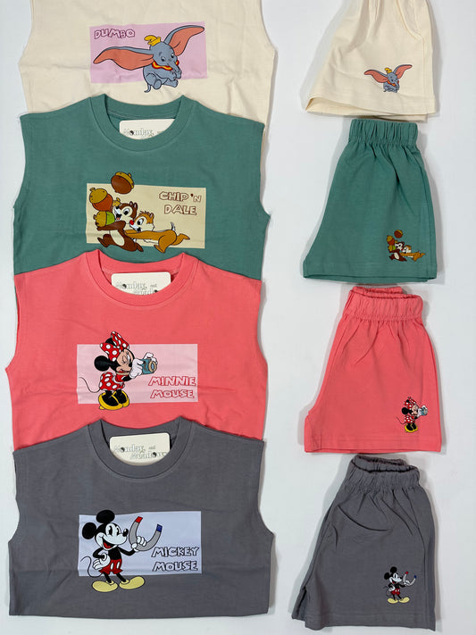 Mickey Minnie Dumbo Chip n Dale Vest Sets