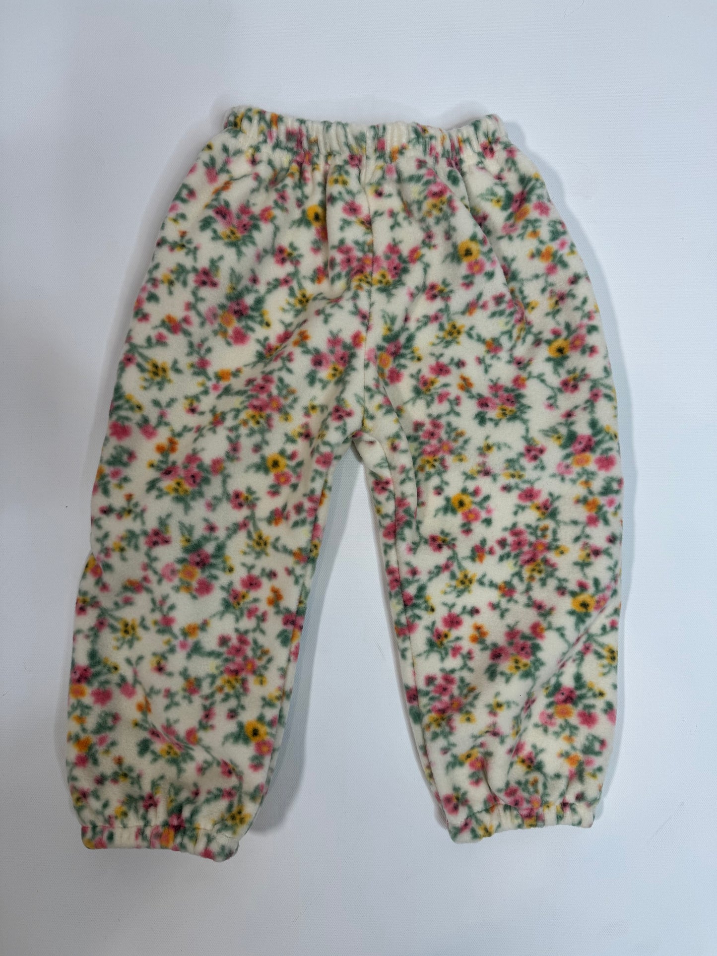 Floral Fleece Jogger Pants