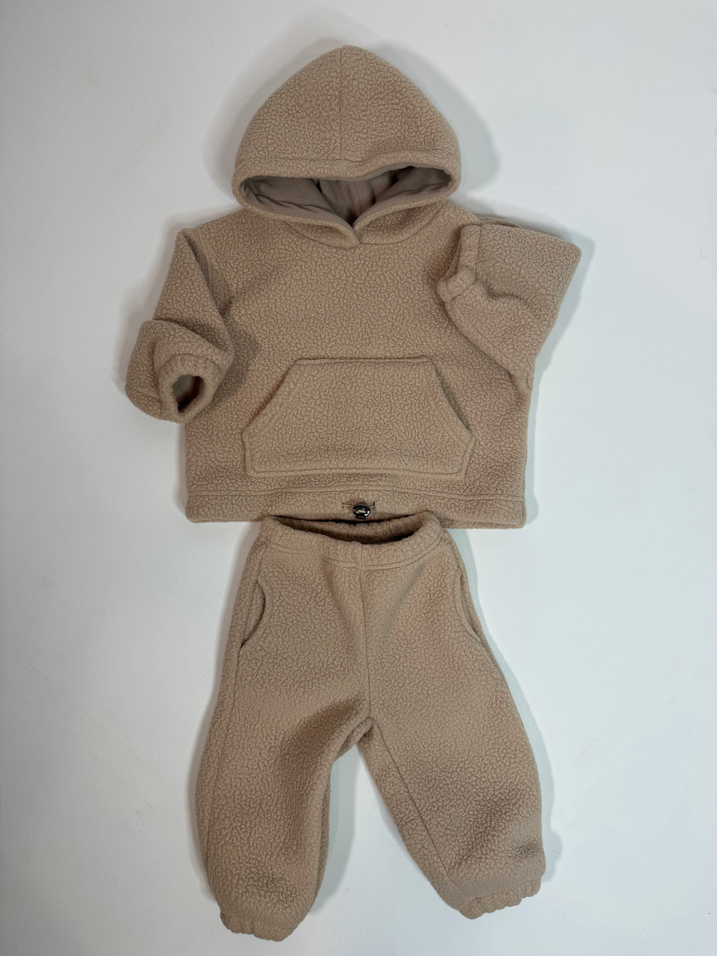 Neutral Fleece Teddy Set (Hoodie and Joggers) *sizing runs small