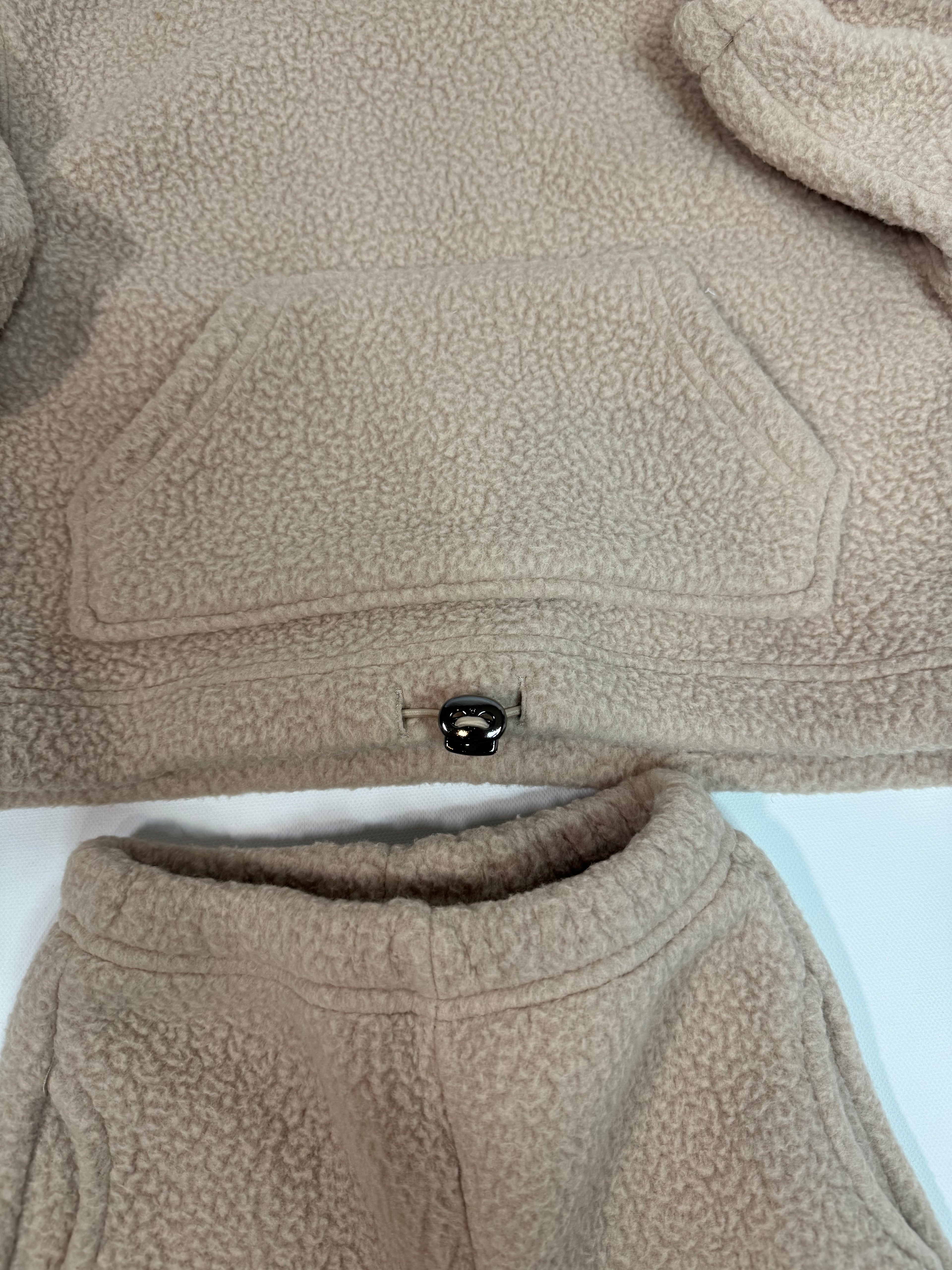 Neutral Fleece Teddy Set (Hoodie and Joggers) *sizing runs small