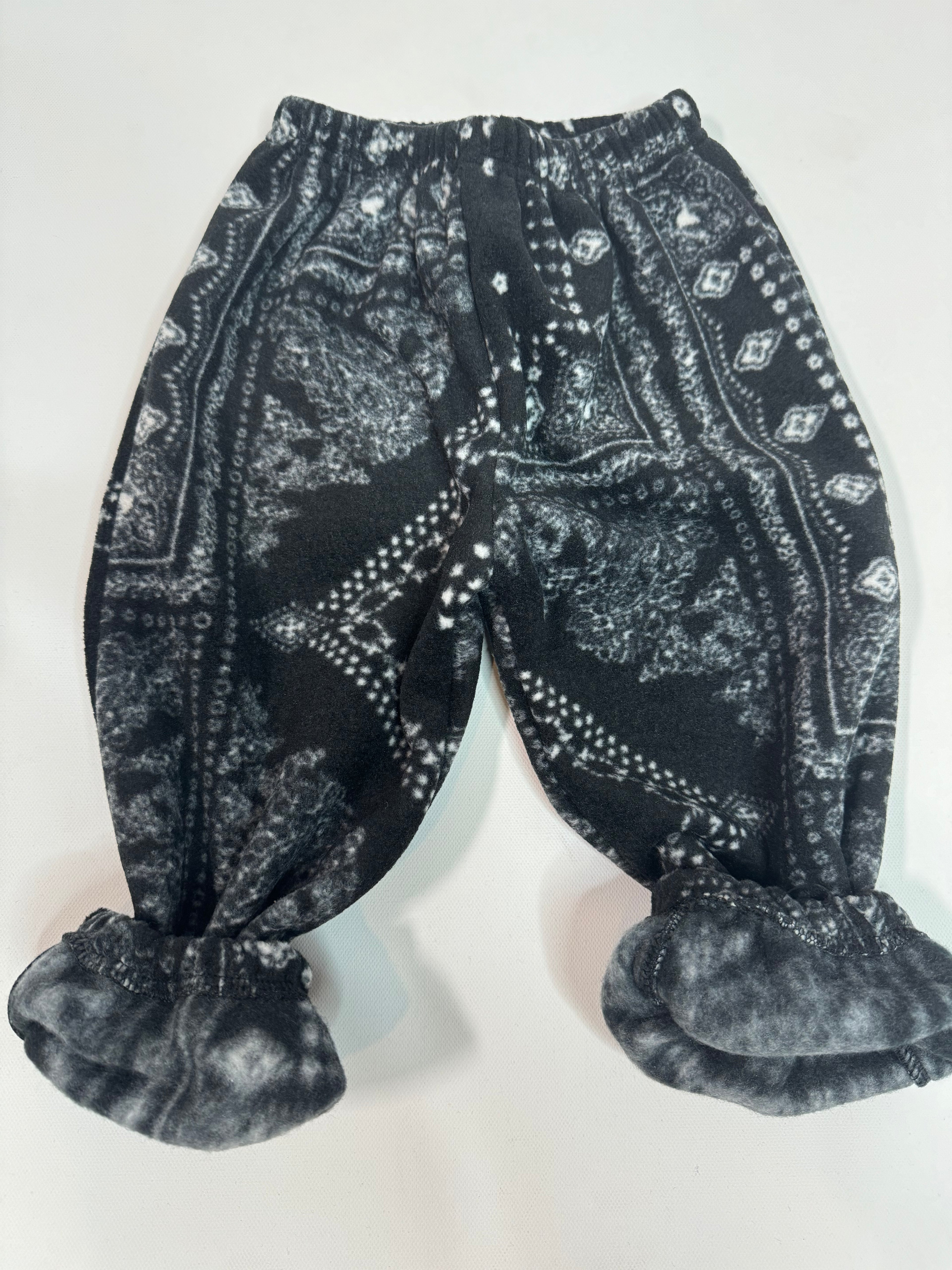 Paisley Fleece Jogger Pants