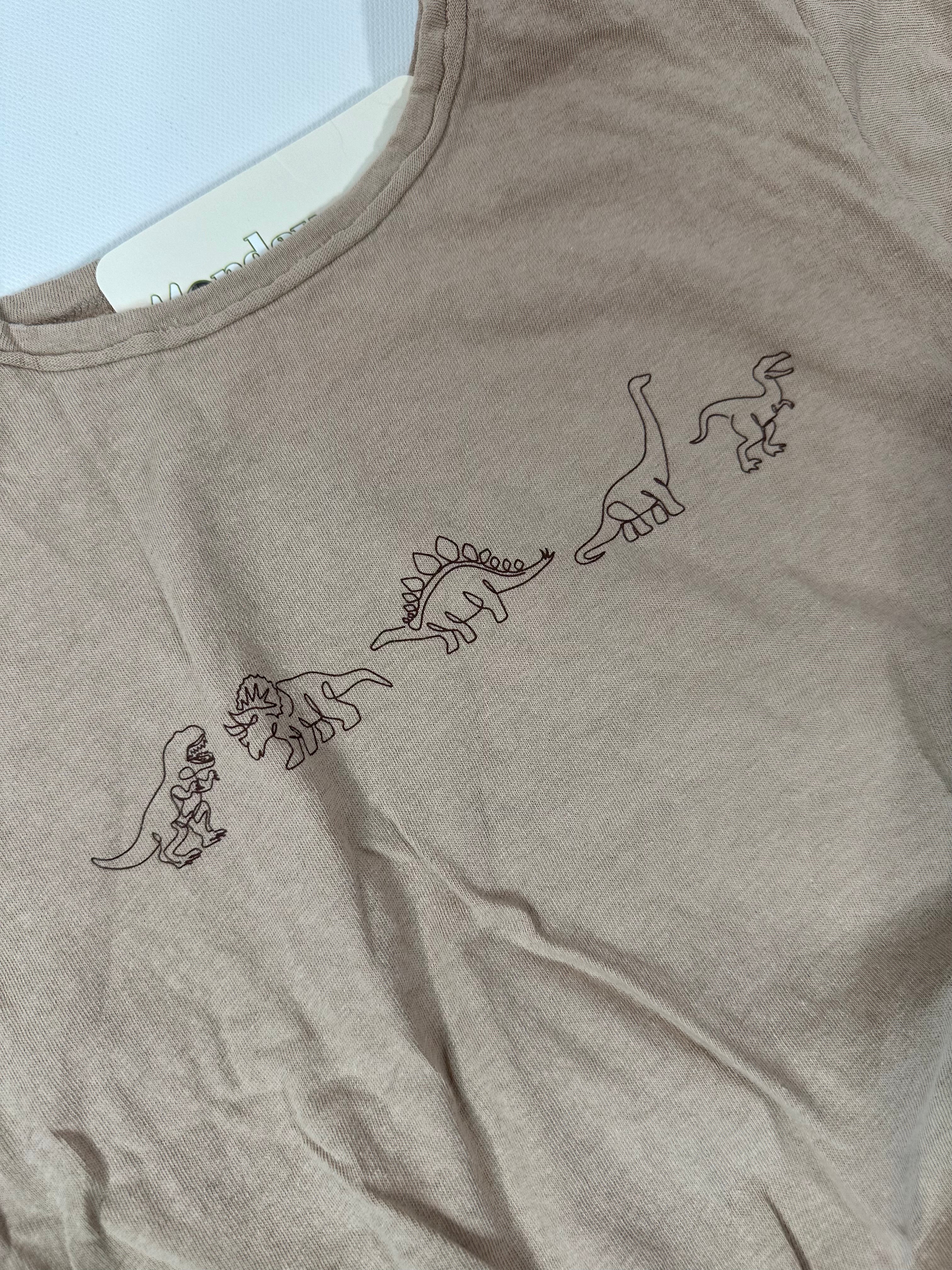 Neutral Dino Baby Romper