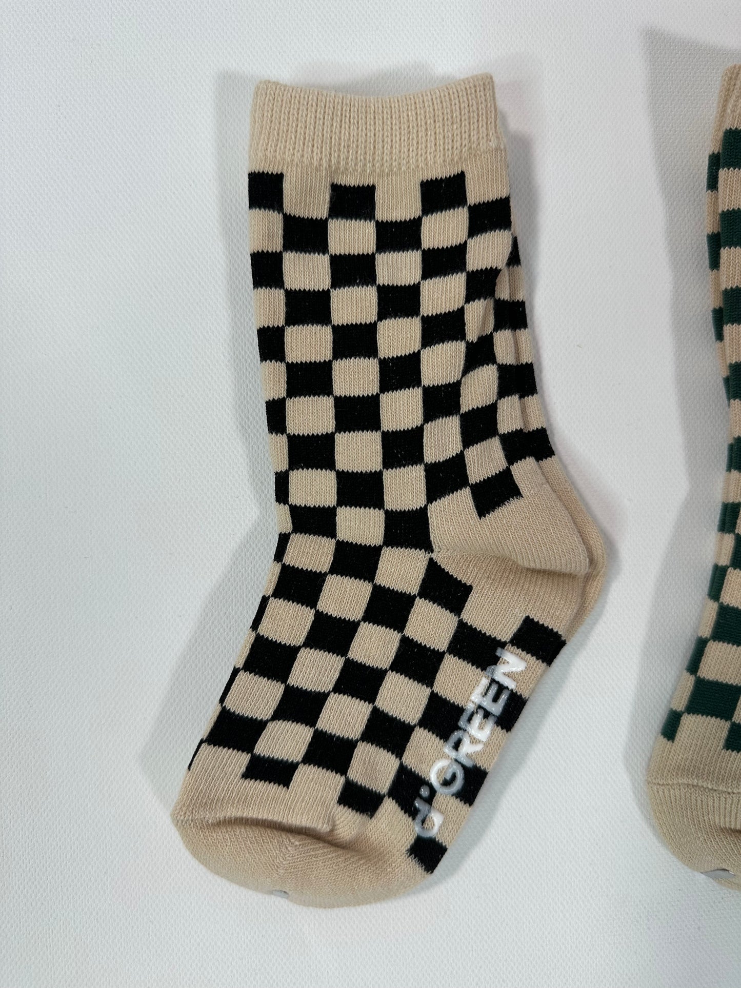 Checkered 3 Pack Toddler Socks