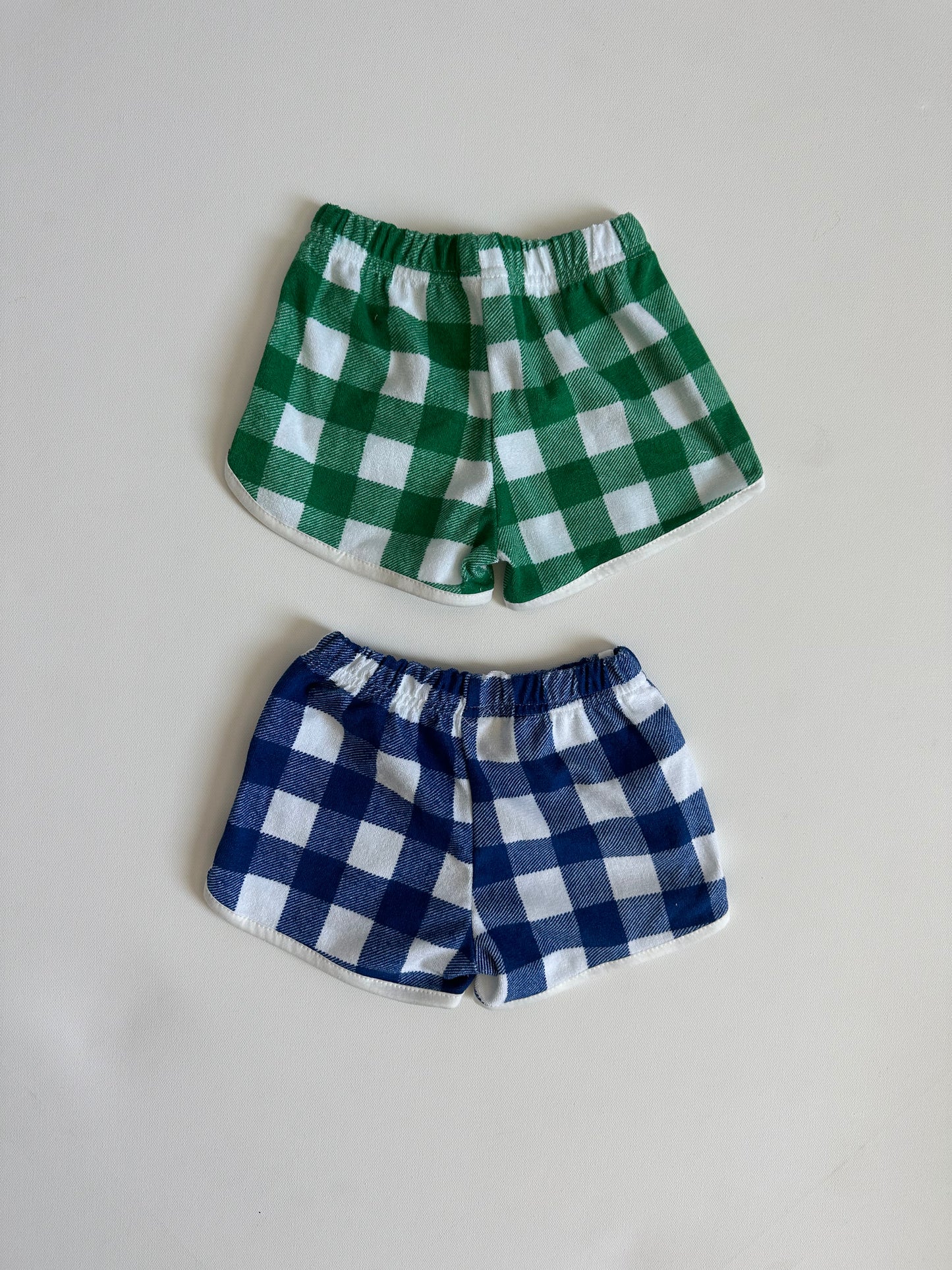 Checker Terry Track Shorts